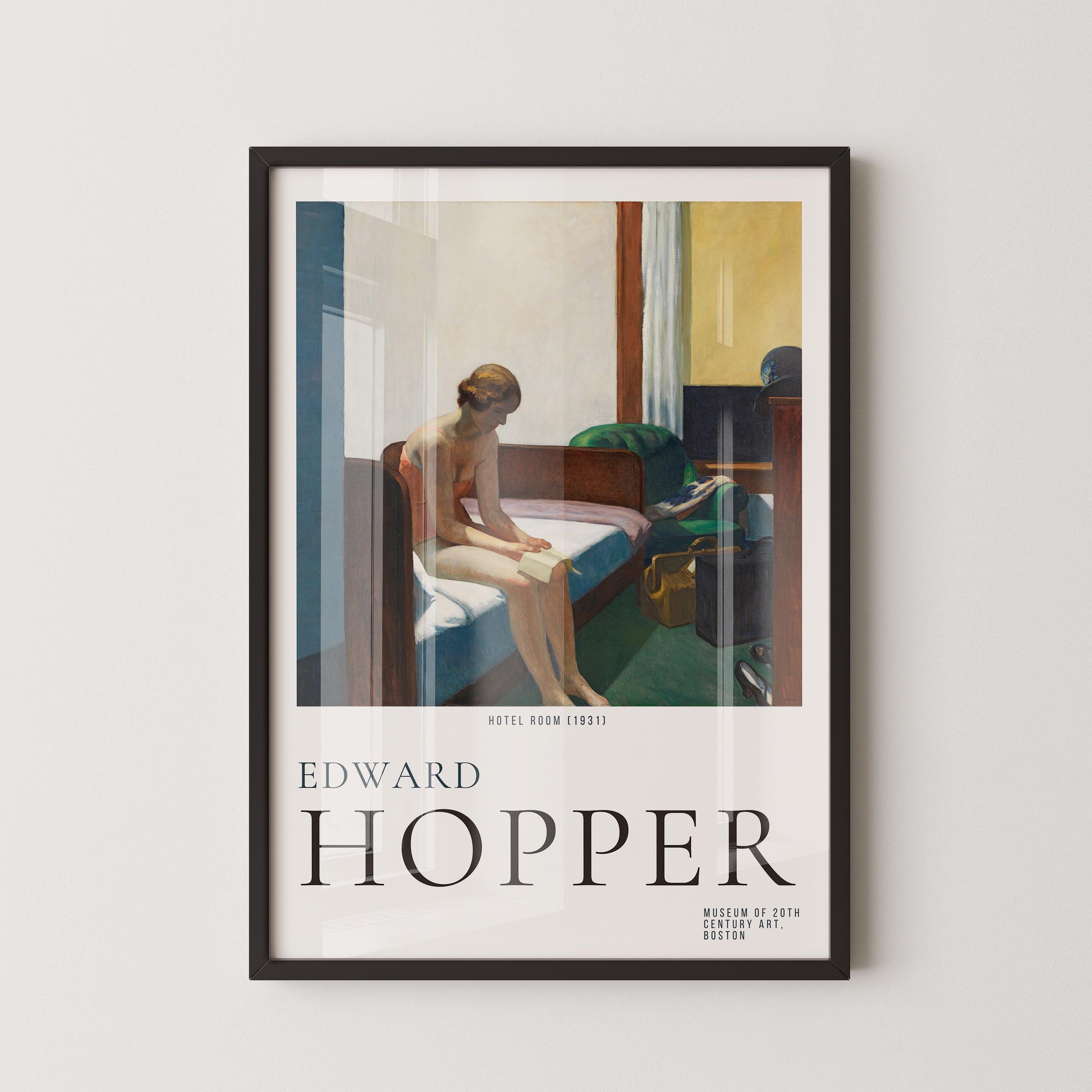 Edward Hopper - HOTEL ROOM | Famous Art