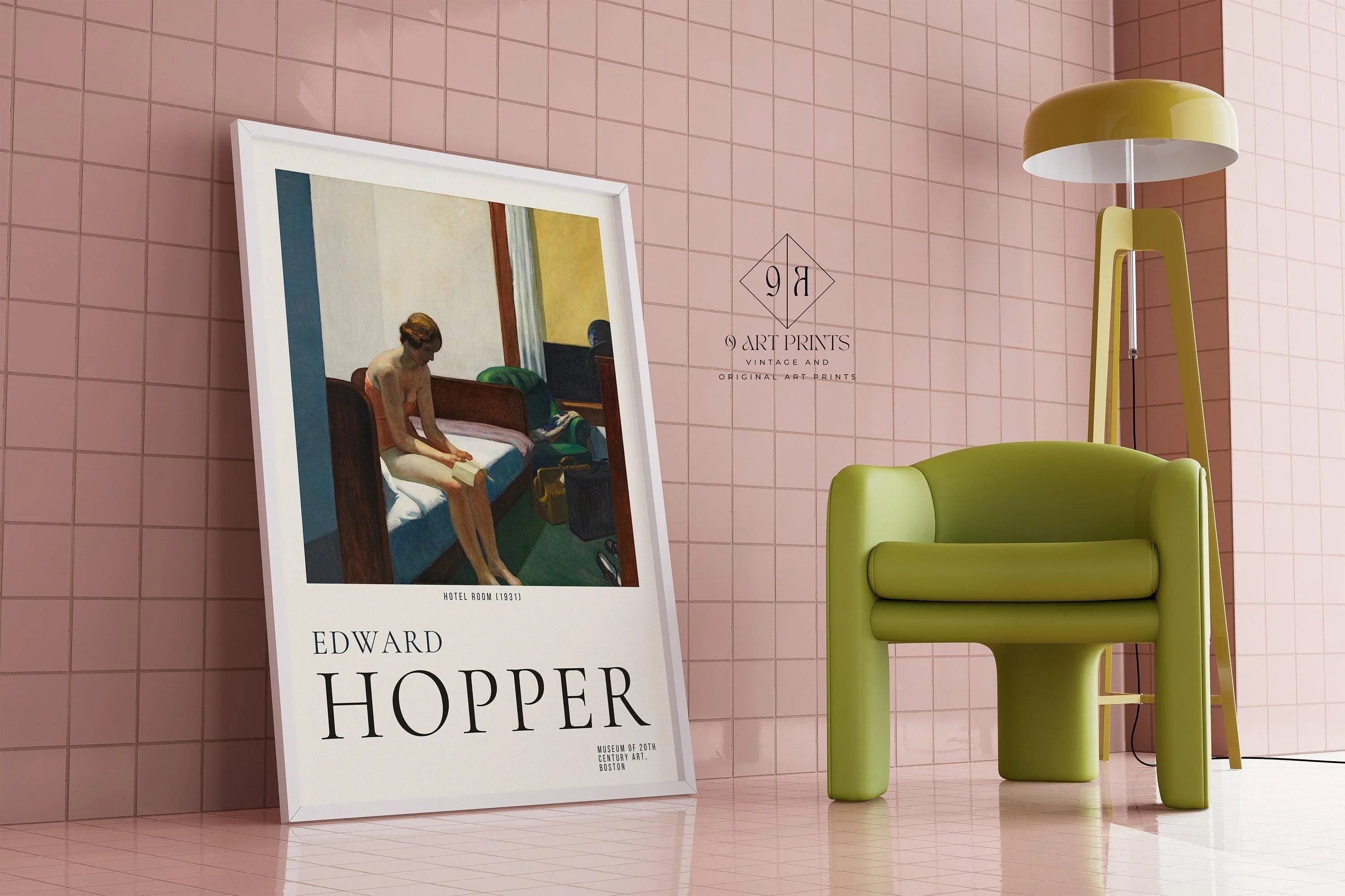 Edward Hopper - HOTEL ROOM | Famous Art (available handframed or unframed) - 9ArtPrints