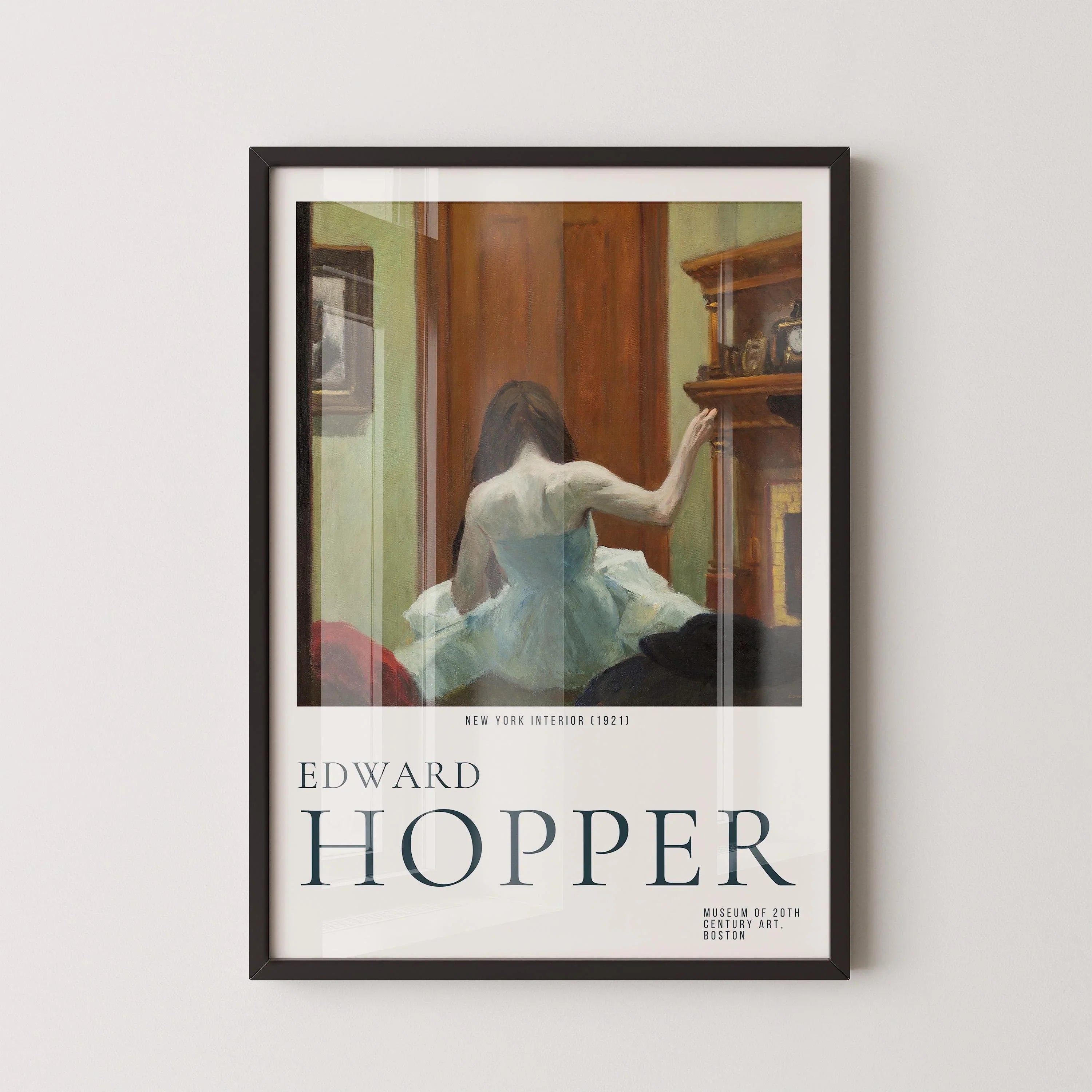 Edward Hopper - New York Interior | Famous Art