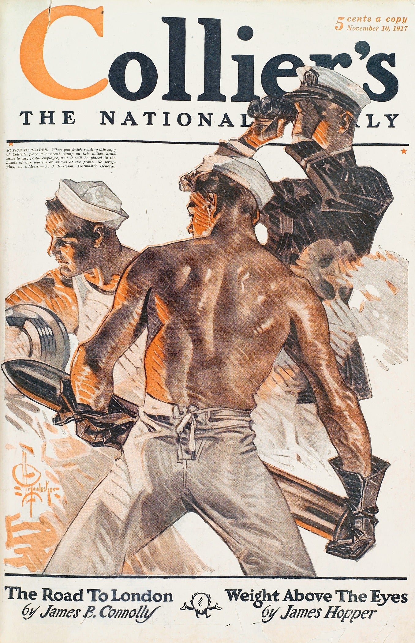Edward Penfield — Collier's Sailor (1917) | Vintage LGBTQ+ Art Print - 9ArtPrints