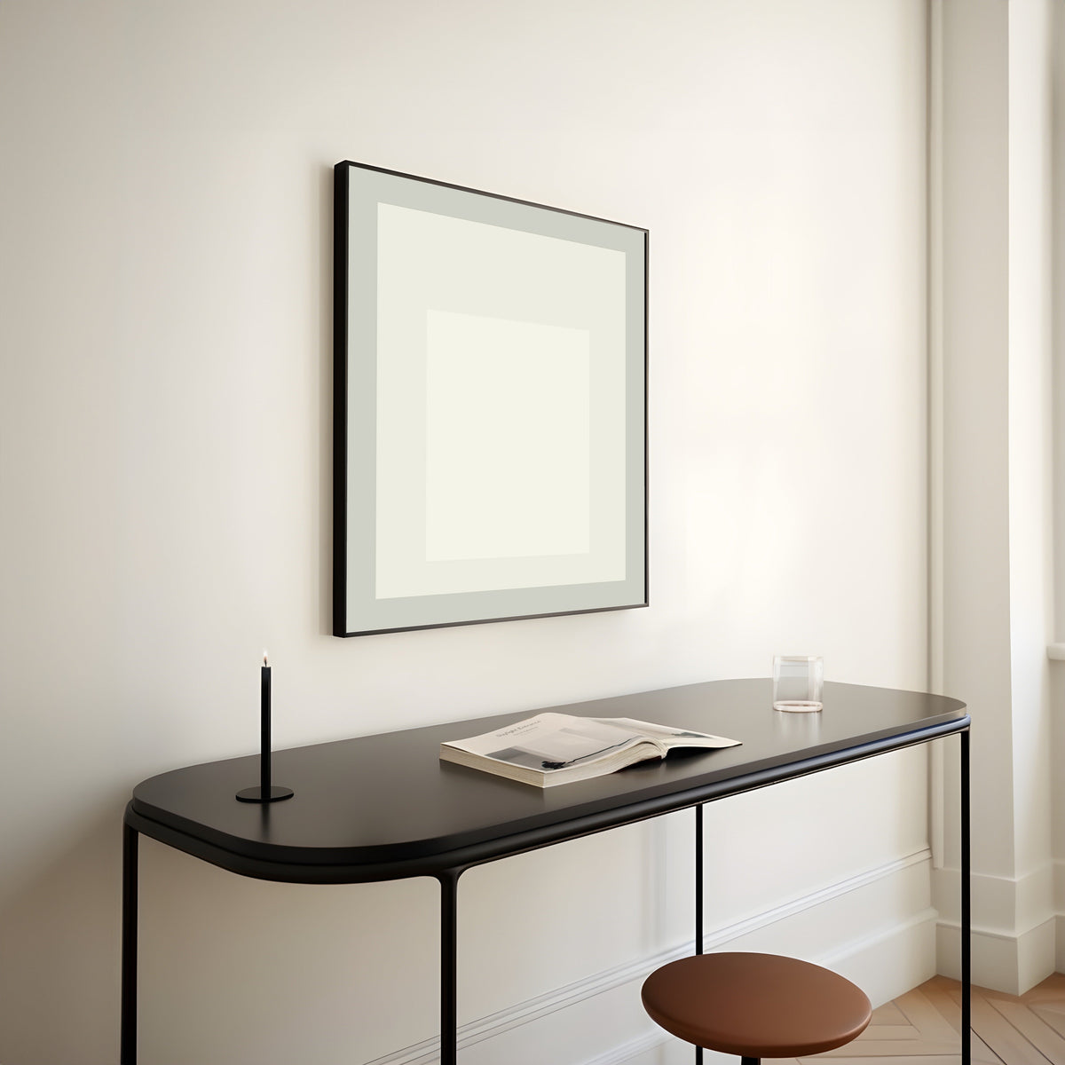 Elegy — Homage to the Square | Mid-Century Modern Art Print - 9ArtPrints