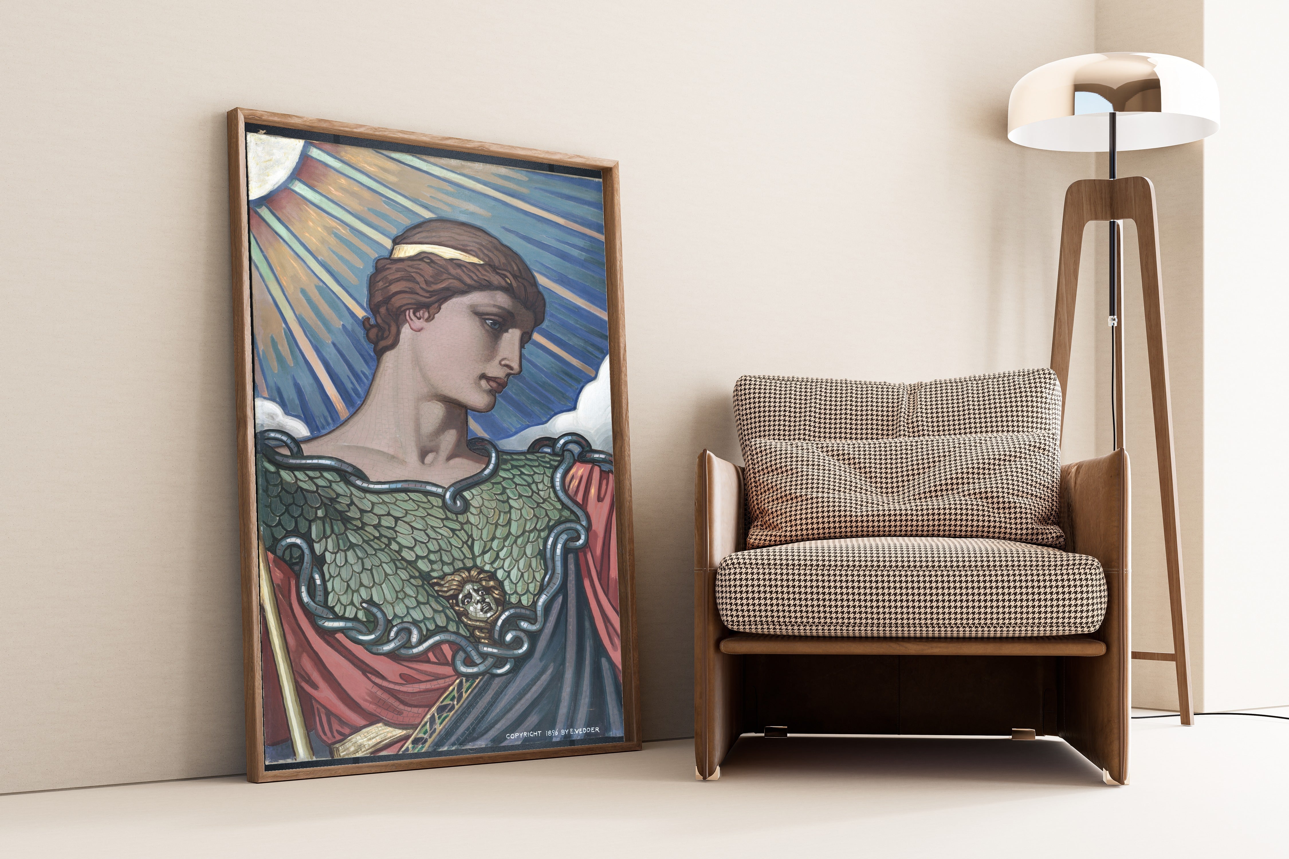 Elihu Vedder — Head of Minerva | Fine Art Giclée Print - 9ArtPrints