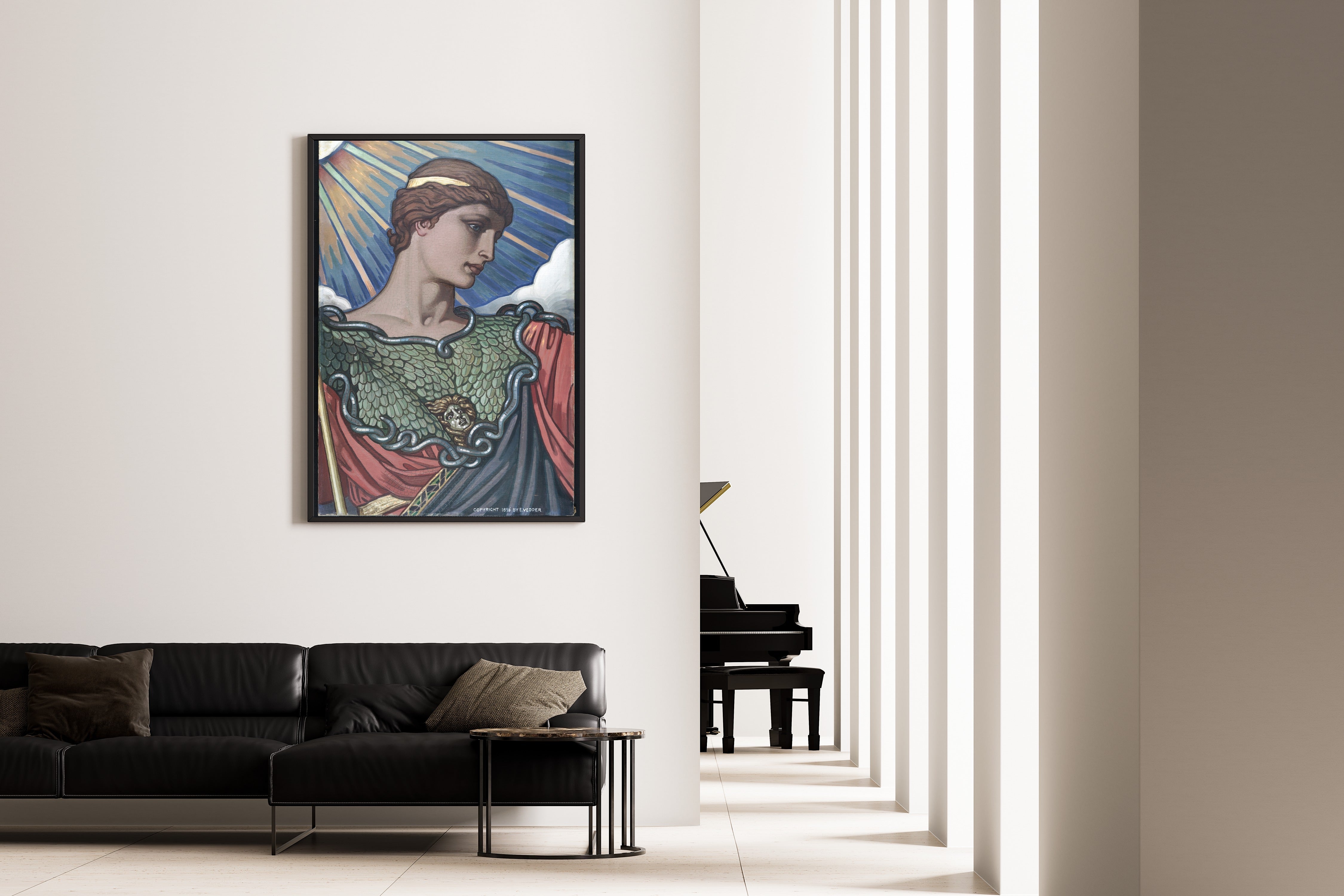 Elihu Vedder — Head of Minerva | Fine Art Giclée Print - 9ArtPrints