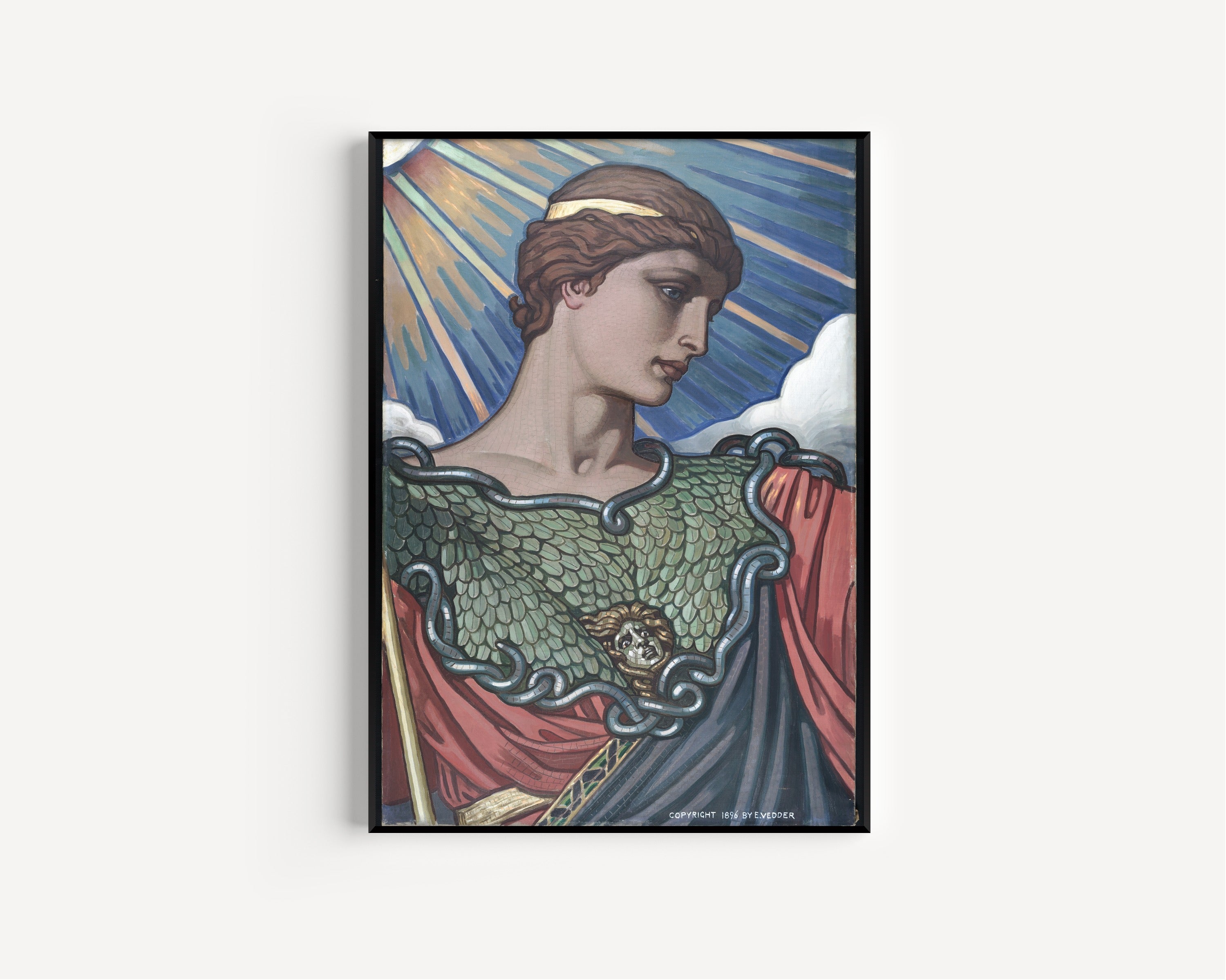 Elihu Vedder — Head of Minerva | Fine Art Giclée Print - 9ArtPrints