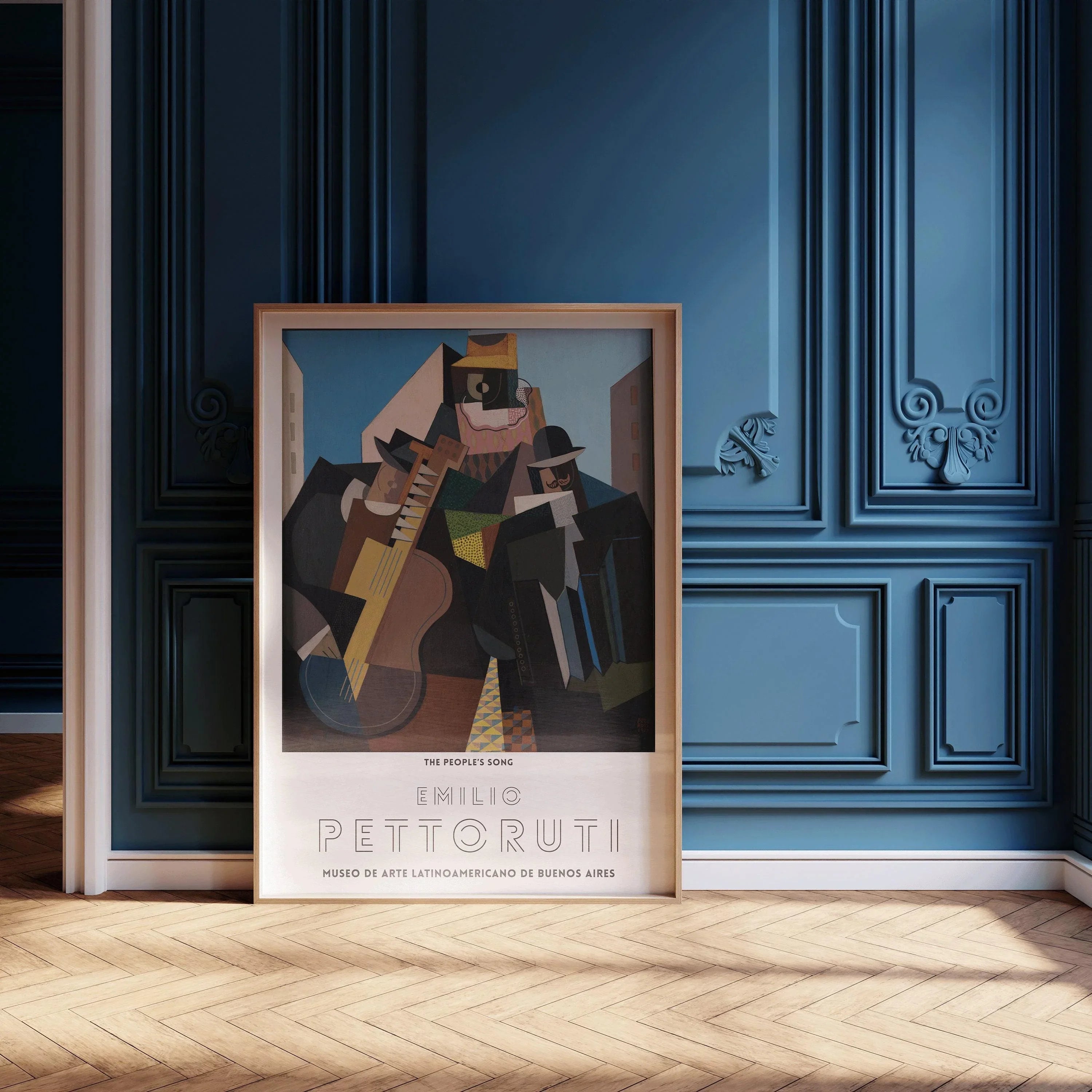 Emilio Pettoruti - The People's Song | Famous Cubist Art (available handframed or unframed) - 9ArtPrints