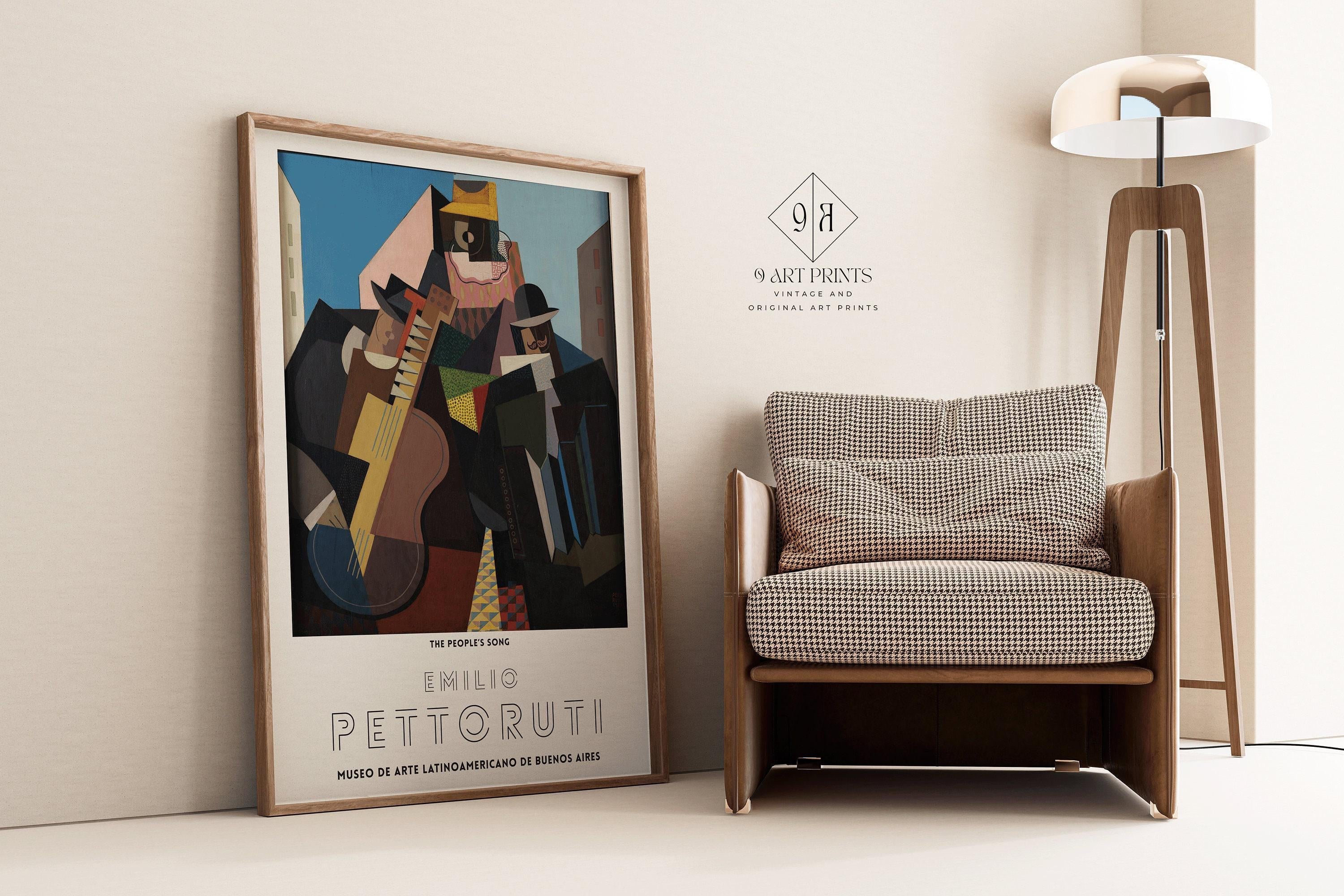 Emilio Pettoruti - The People's Song | Famous Cubist Art