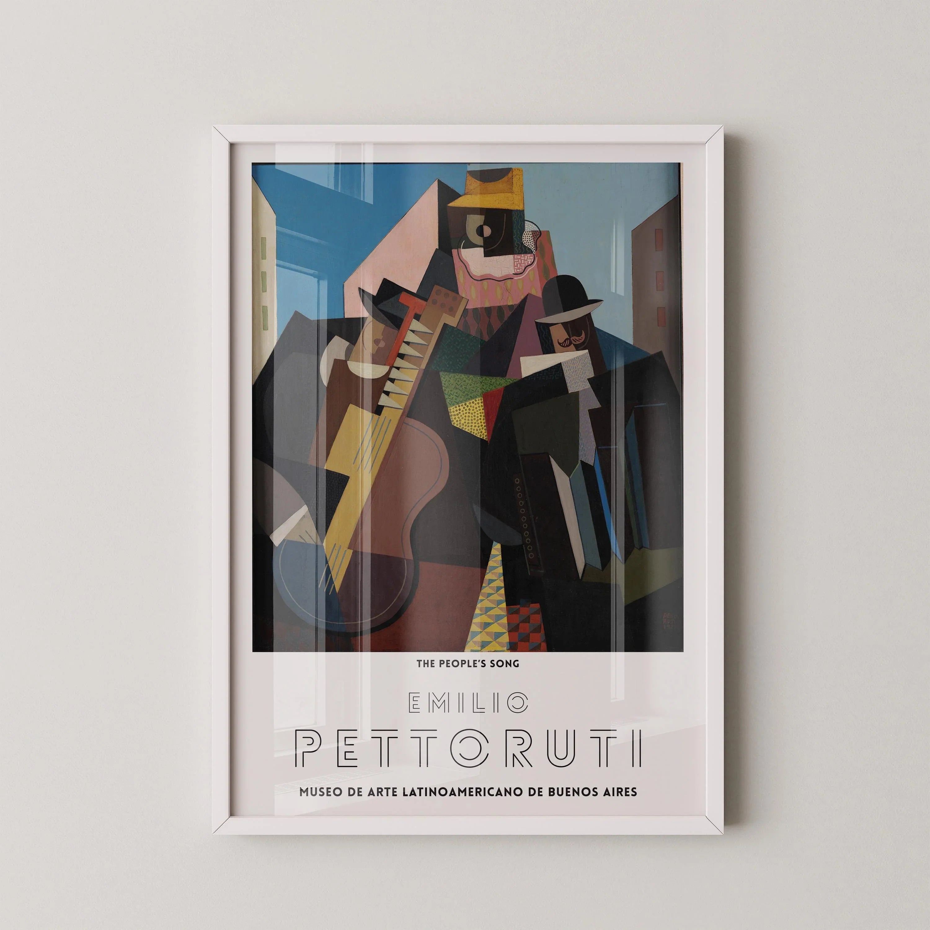 Emilio Pettoruti - The People's Song | Famous Cubist Art