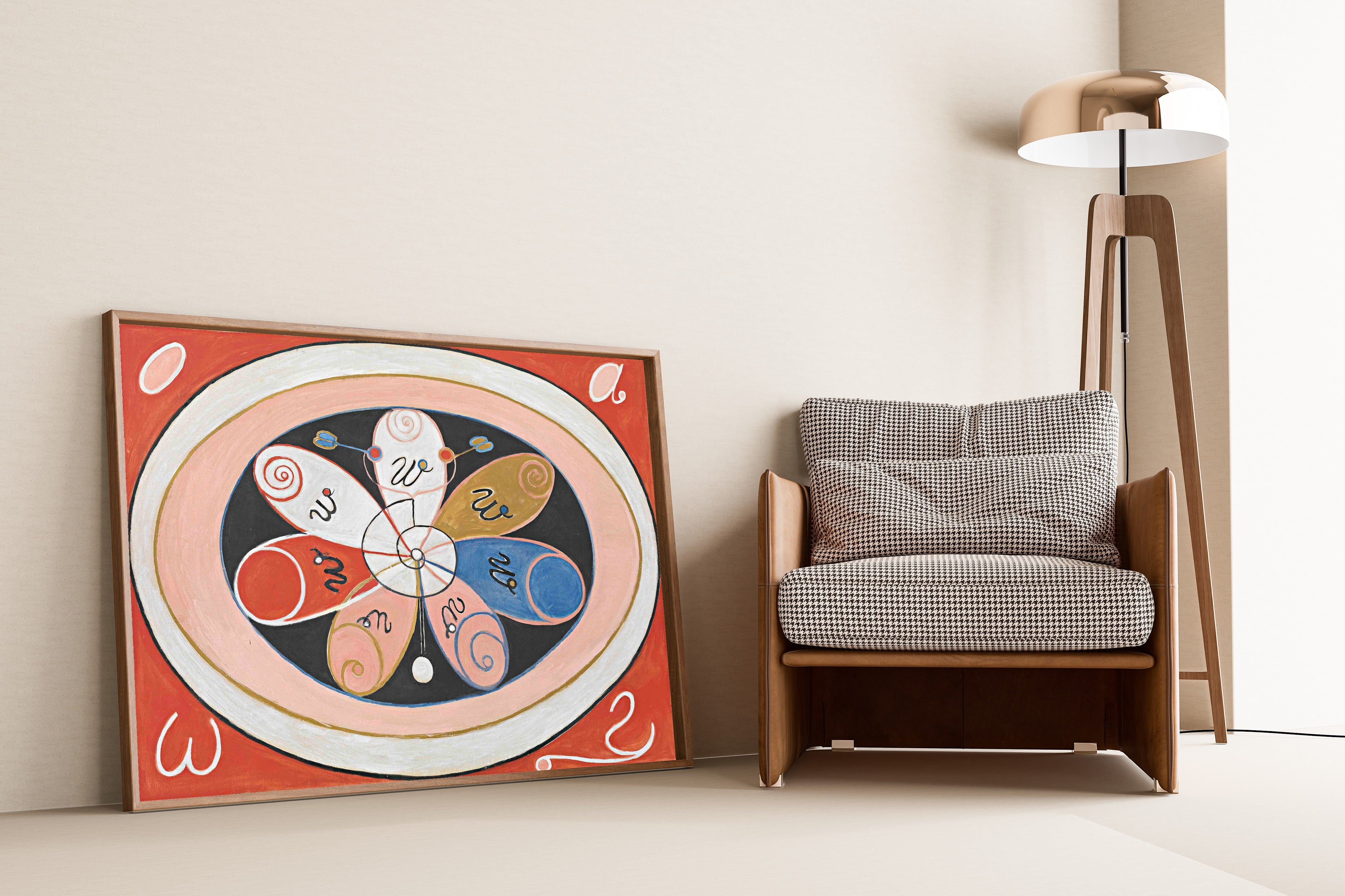 Hilma af Klint — Evolution, No. 15, Group IV, The Seven-pointed Stars | Fine Art Print