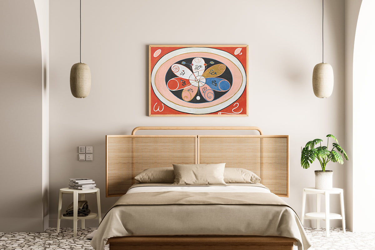 Hilma af Klint — Evolution, No. 15, Group IV, The Seven-pointed Stars | Fine Art Print