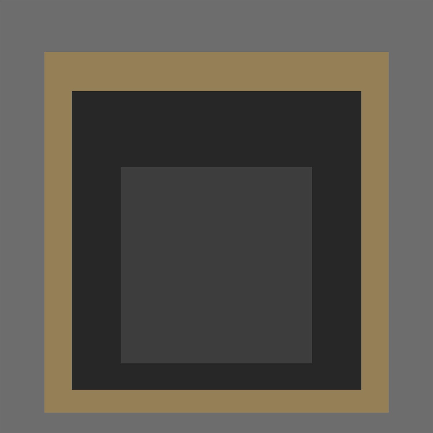 Extraction - Josef Albers Inspired 'Homage to the Square' Giclée Print: Mid - Century Modern Art (1x1) - 9ArtPrints