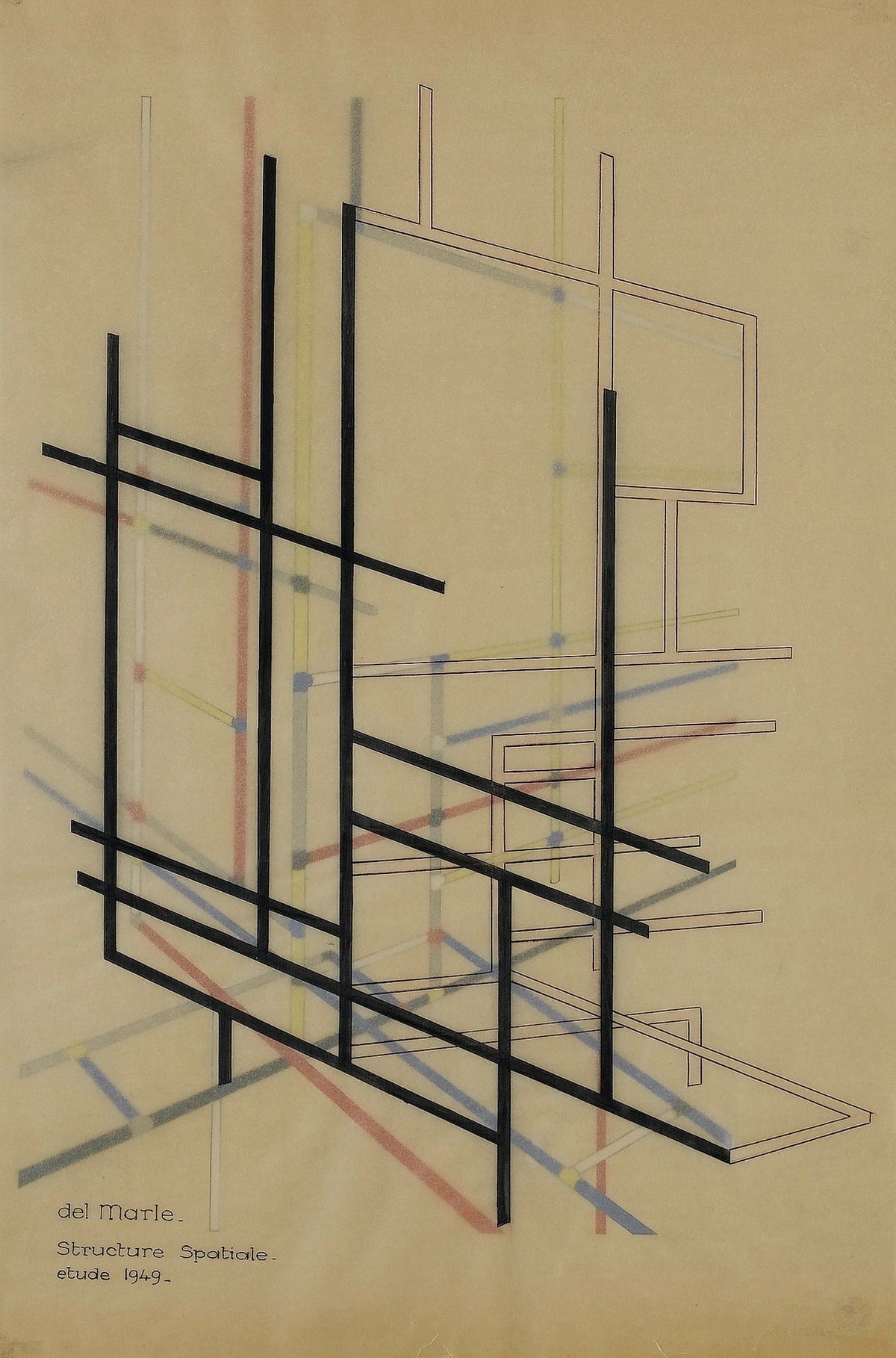 Félix Del Marle — Structure Spéciale | Neo-Plasticist Fine Art Print - 9ArtPrints