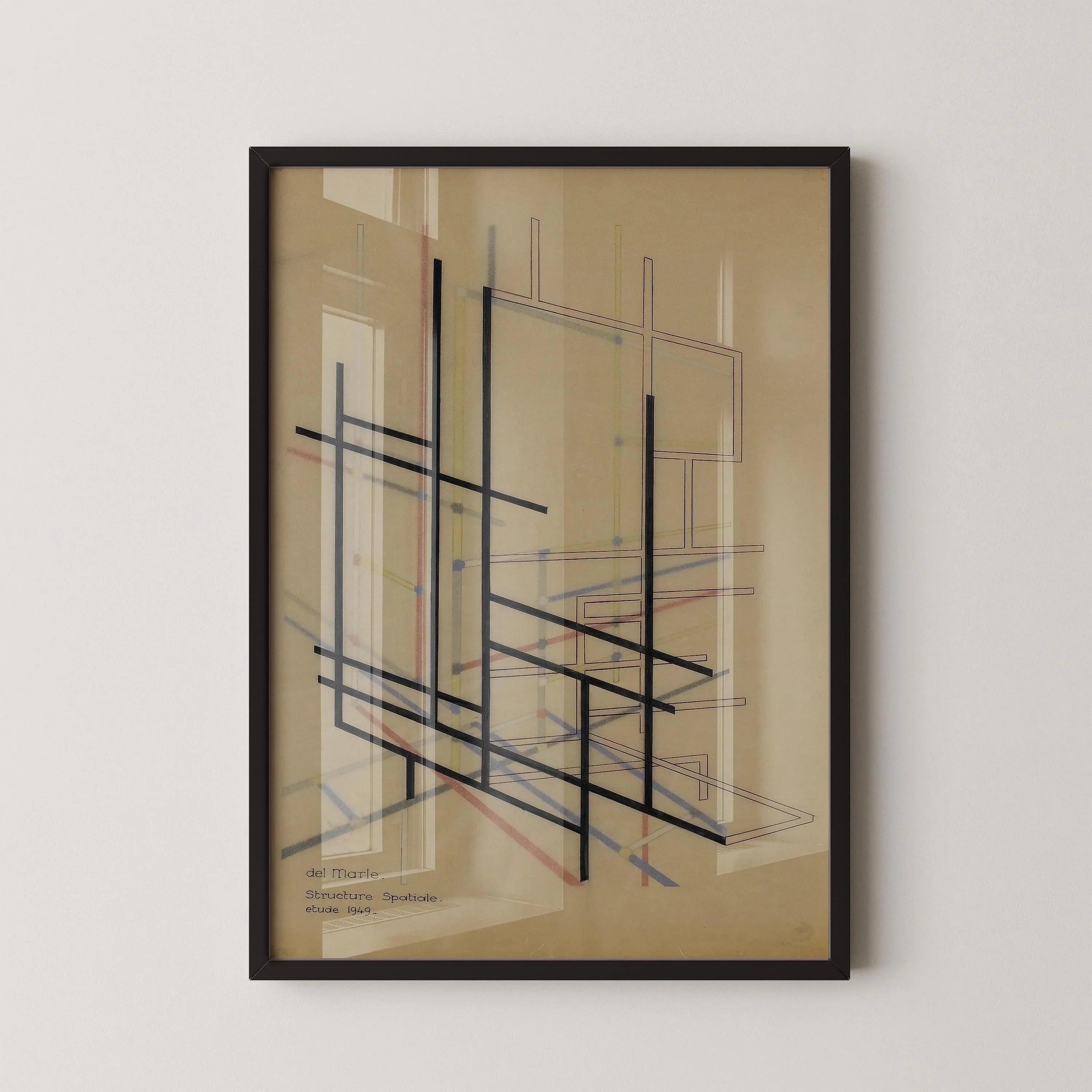 Felix Del Marle - Structure Speciale PRINT | Vintage Bauhaus Style Poster Mid - Century Modern Art Print