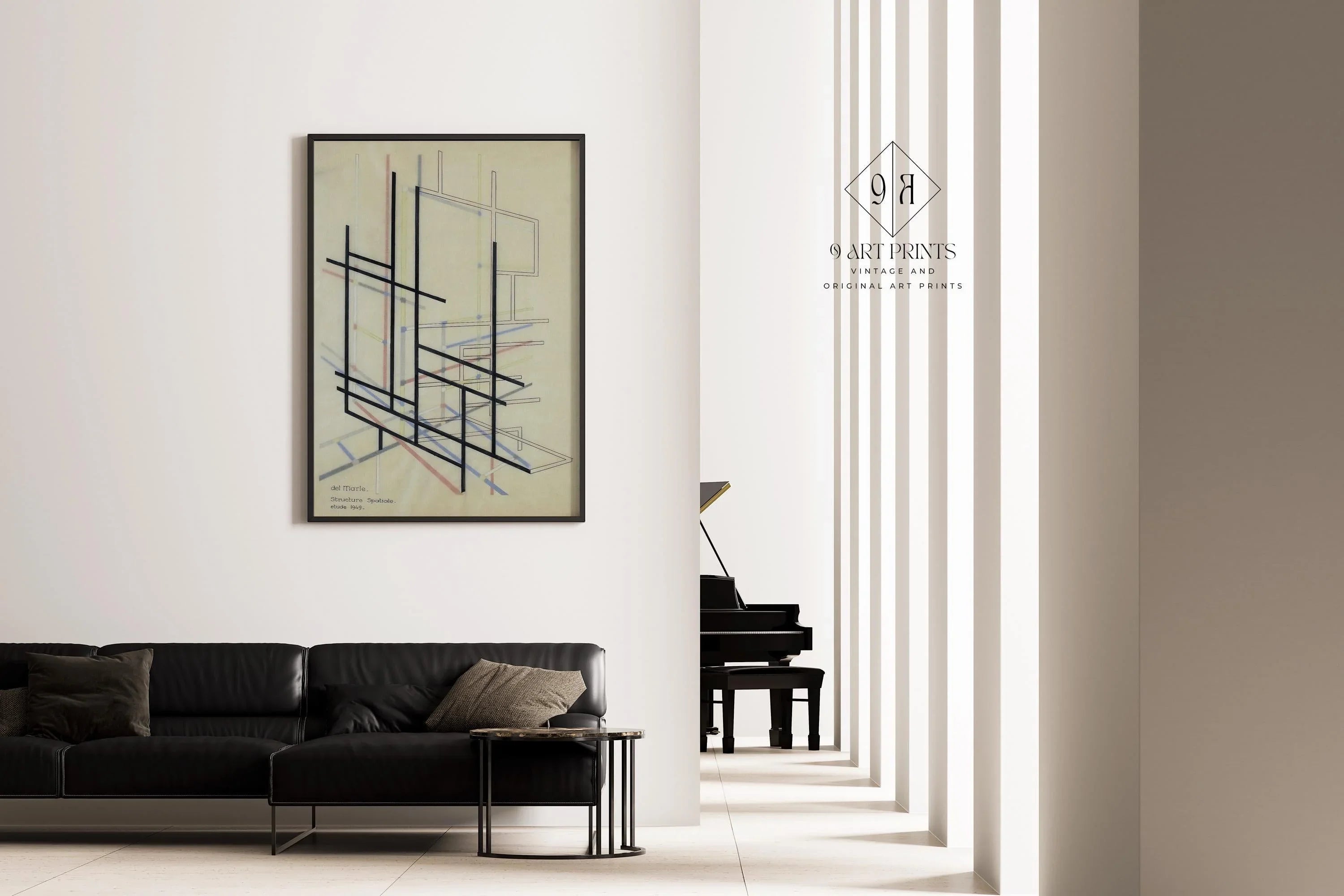 Felix Del Marle - Structure Speciale PRINT | Vintage Bauhaus Style Poster Mid - Century Modern Art Print