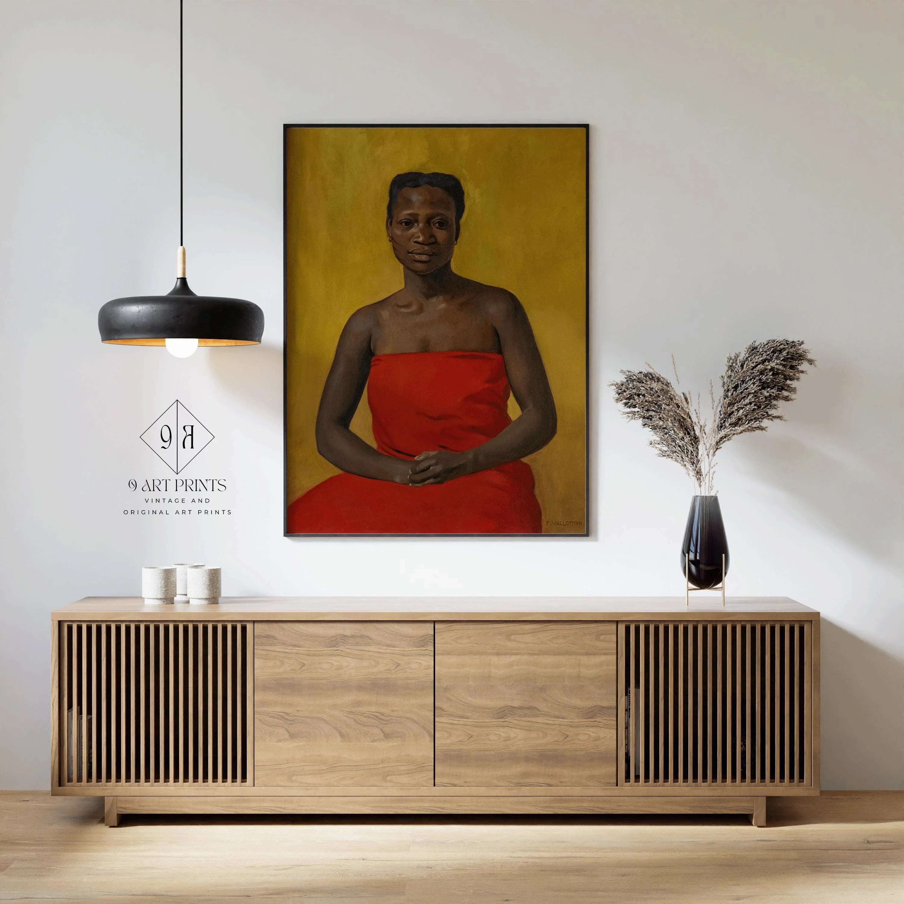 Felix Valloton - Woman in Red | Famous Impressionist Art