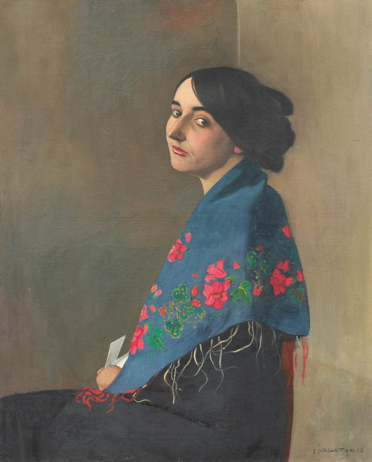Félix Vallotton — Femme au chale bleu | Fine Art Print