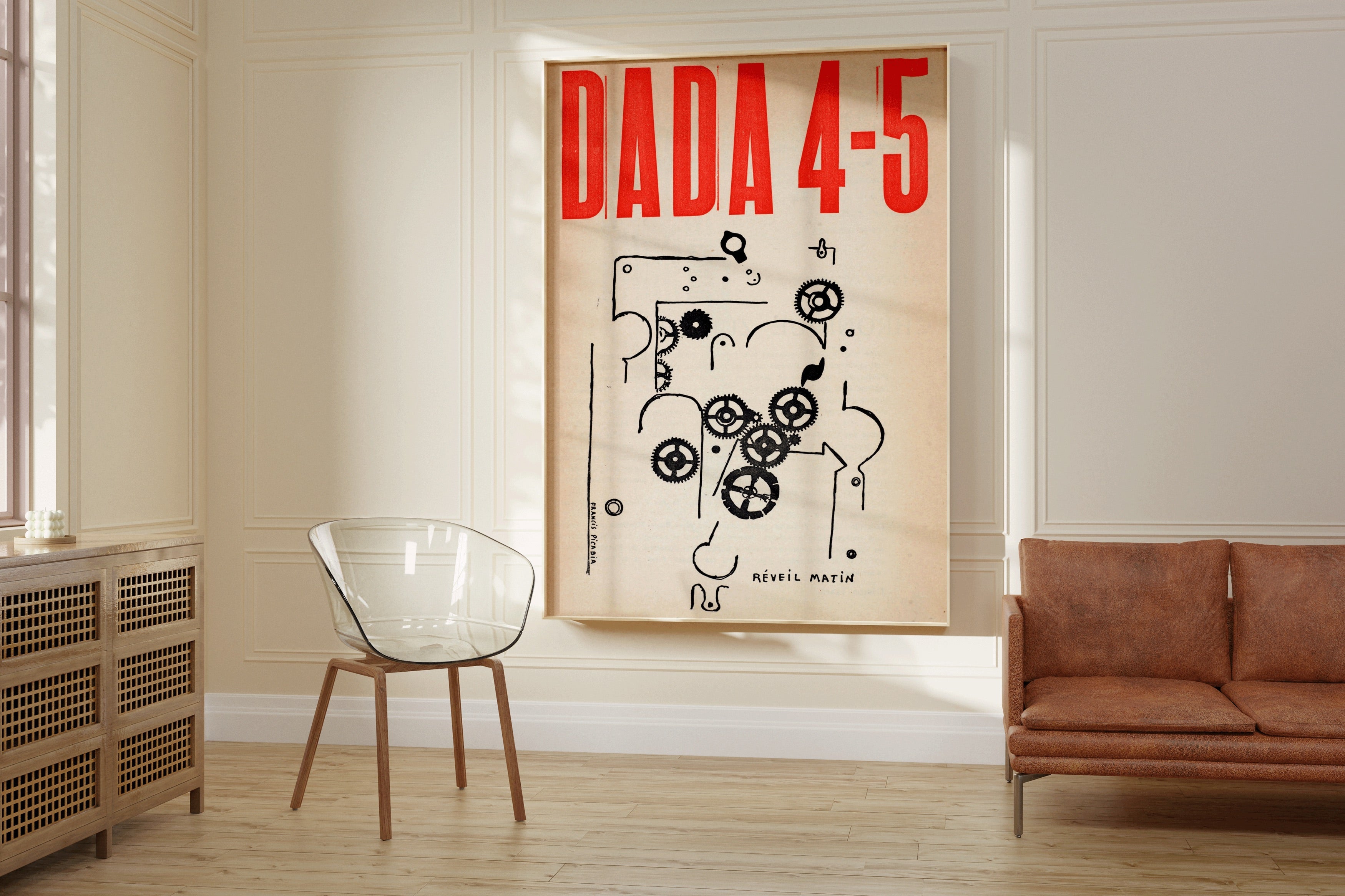 Francis Picabia - Da - da 4 - 5 | Modern Abstract Art (available handframed or unframed) - 9ArtPrints