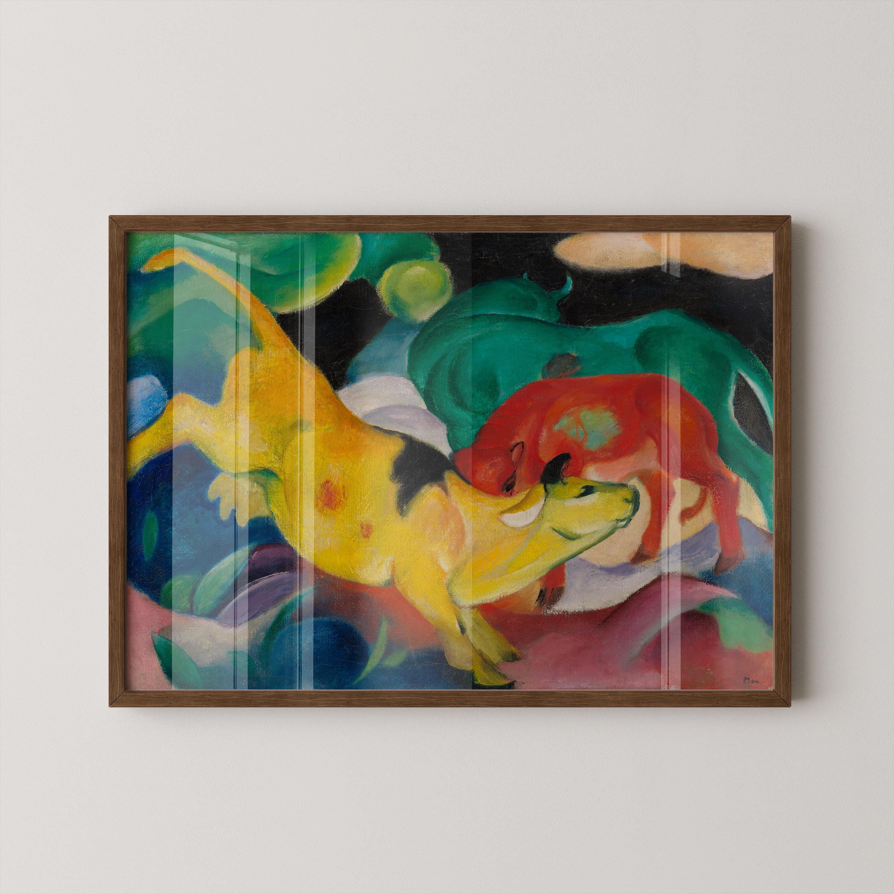 Franz Marc - Yellow Cow | A Bold & Vibrant Expressionist Masterpiece to Transform Your Space
