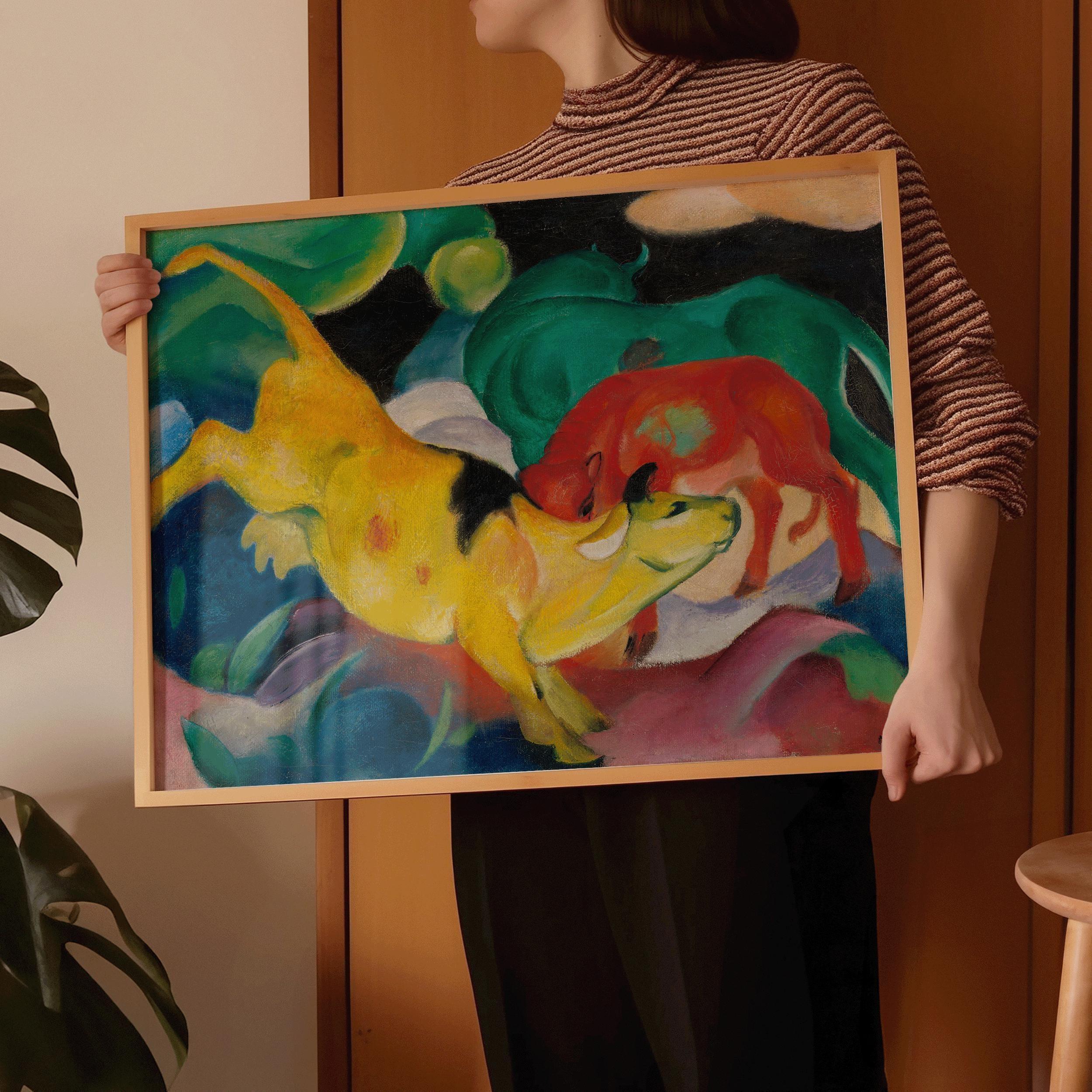 Franz Marc - Yellow Cow | A Bold & Vibrant Expressionist Masterpiece to Transform Your Space