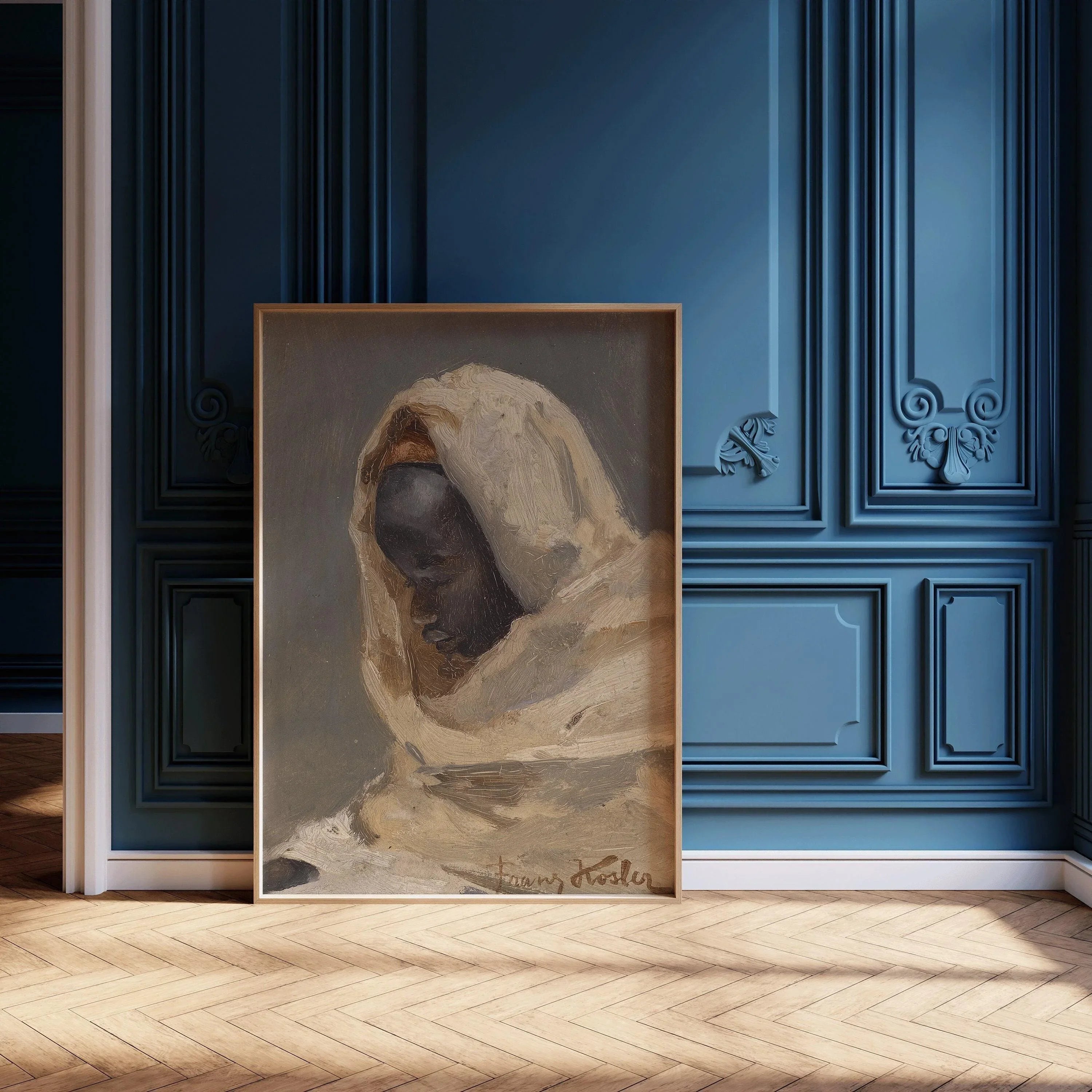 Franz Xaver Kosler - A Bedouin Man | Famous Orientalist Art