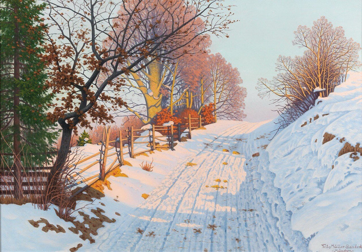 Fritz Müller — Landeck Winter Landscape | Fine Art Print - 9ArtPrints