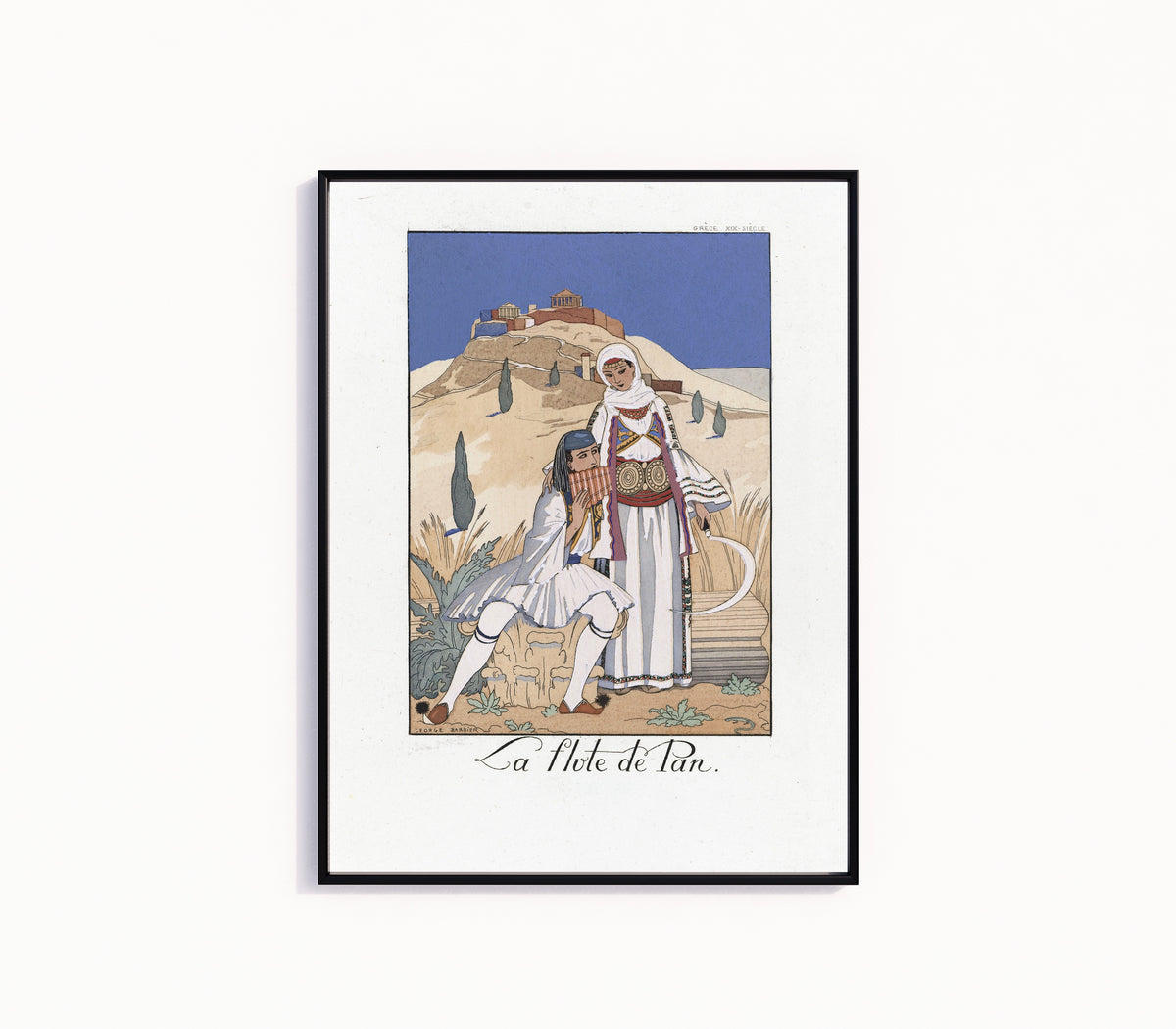 George Barbier — La Flûte de Pan | Art Deco Fashion Print