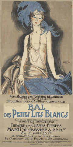 George Barbier — The Ball of the Little White Beds | Art Nouveau Print