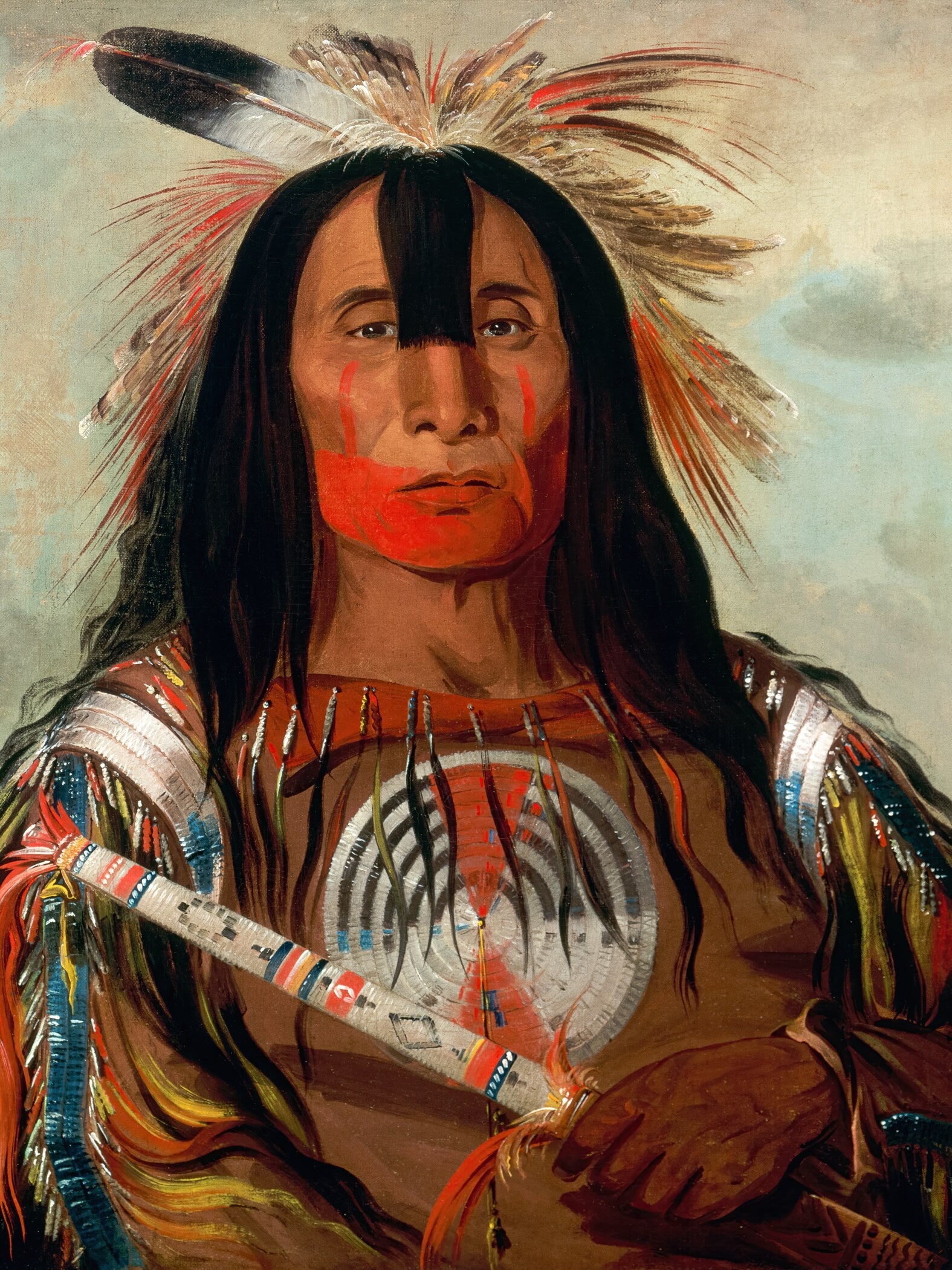 George Catlin — Blood Leader Stu-mick-o-súcks | Fine Art Print - 9ArtPrints