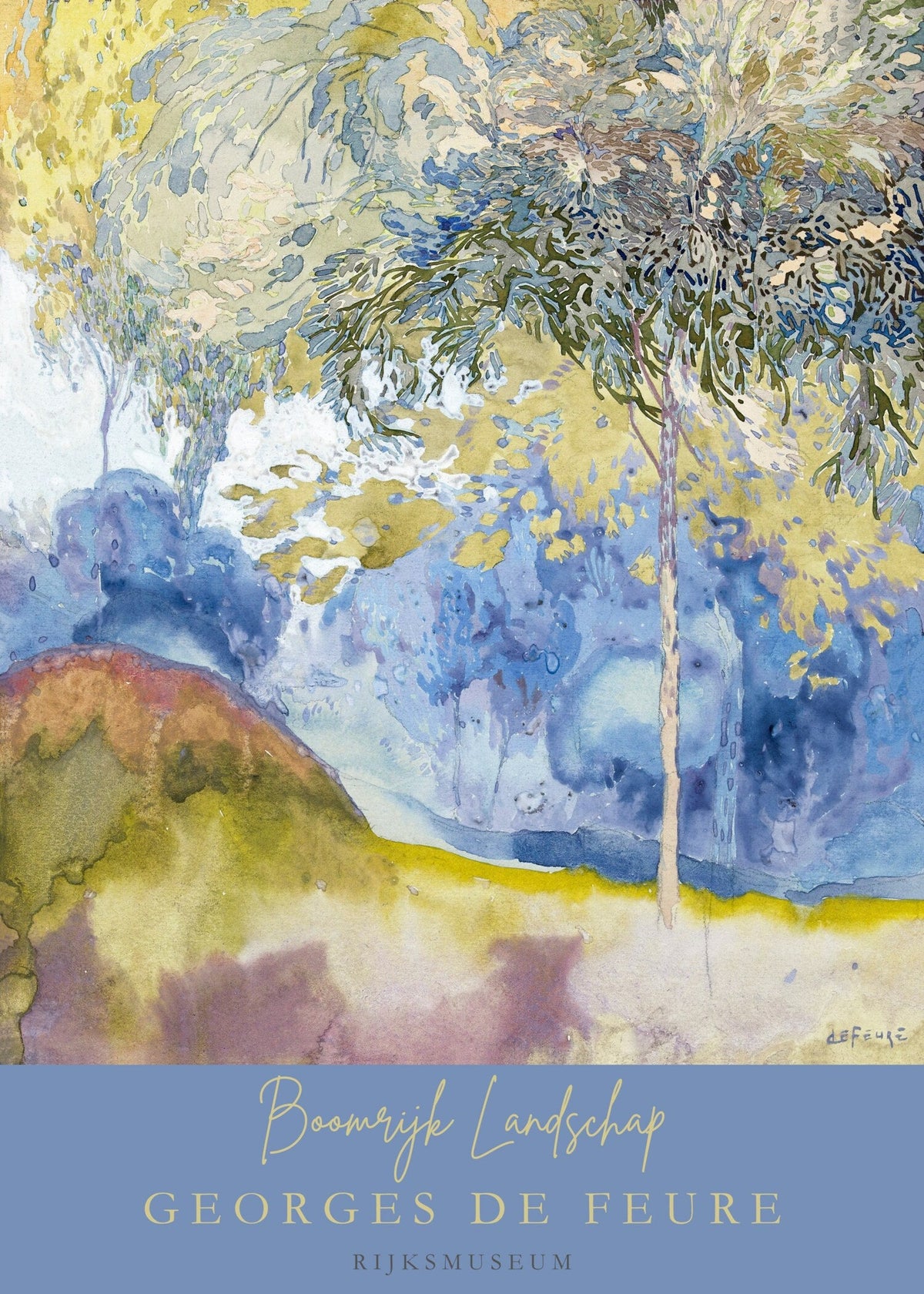 Georges de Feure — Boomrijk Landschap (Tree-Rich Landscape) | Fine Art Print - 9ArtPrints