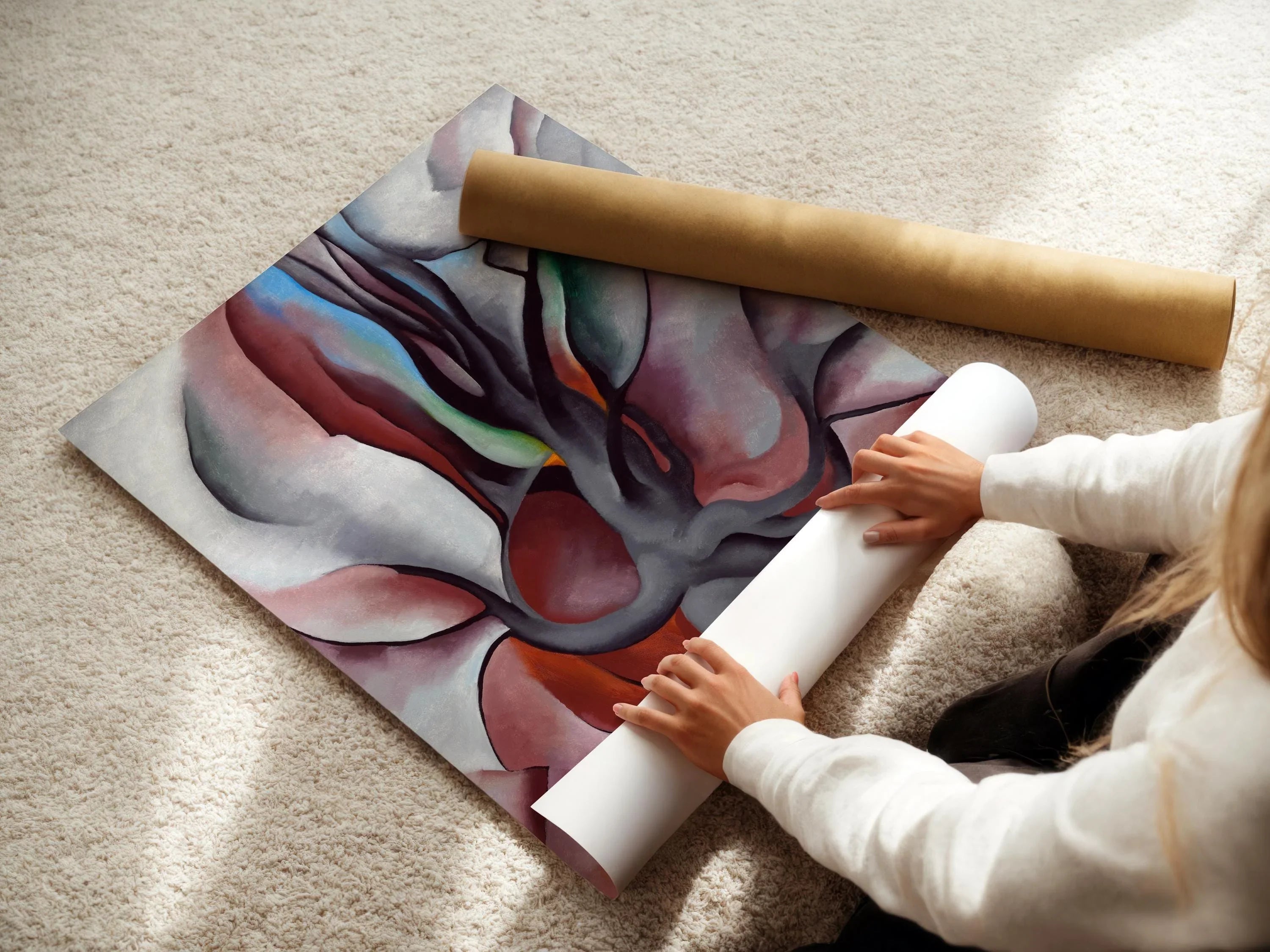 Georgia O'Keeffe - Autumn Trees, The Maple (1924) PRINT | A Precise and Incredible Masterpiece