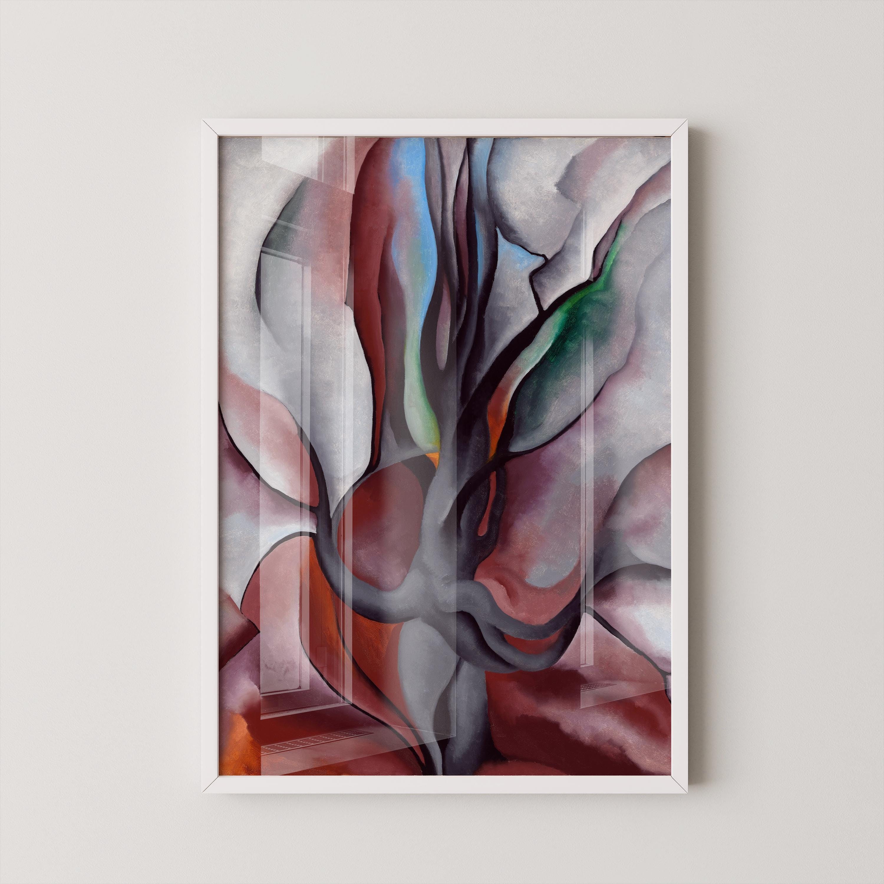 Georgia O'Keeffe - Autumn Trees, The Maple (1924) PRINT | A Precise and Incredible Masterpiece