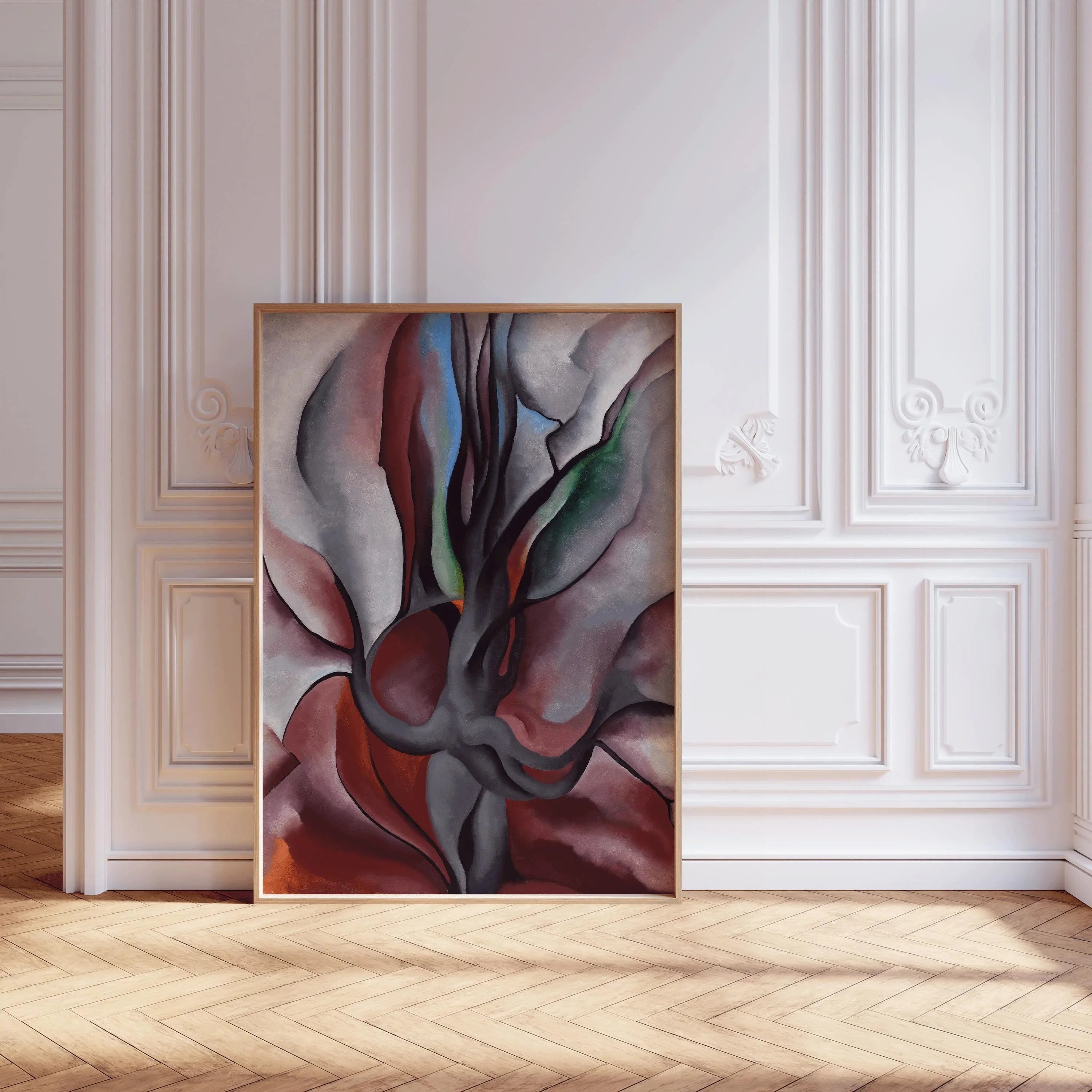 Georgia O'Keeffe - Autumn Trees, The Maple (1924) PRINT | A Precise and Incredible Masterpiece