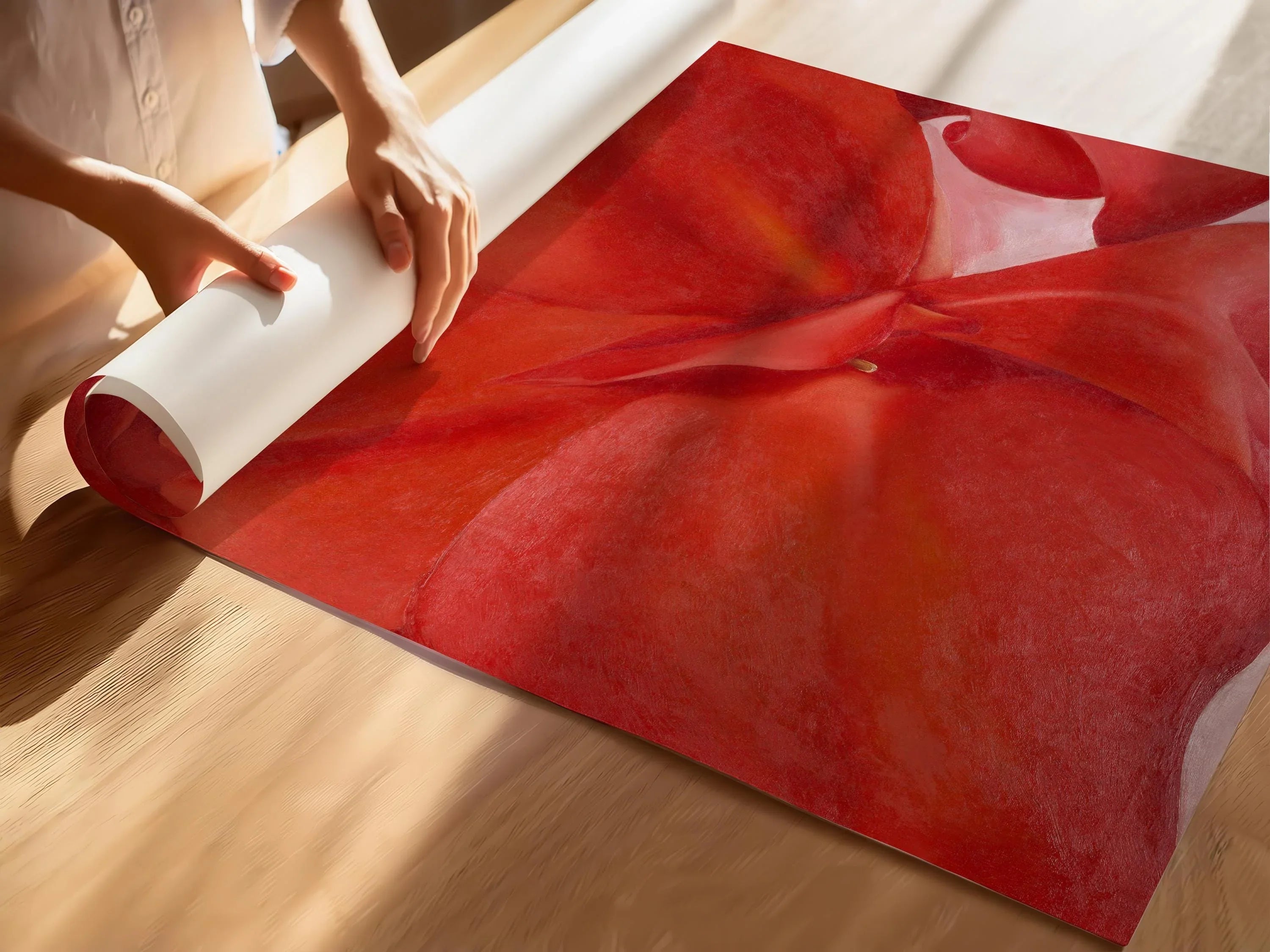 Georgia O'Keeffe - Red Cannas | The Astonishing Flower Painting in Glorious Giclee Print