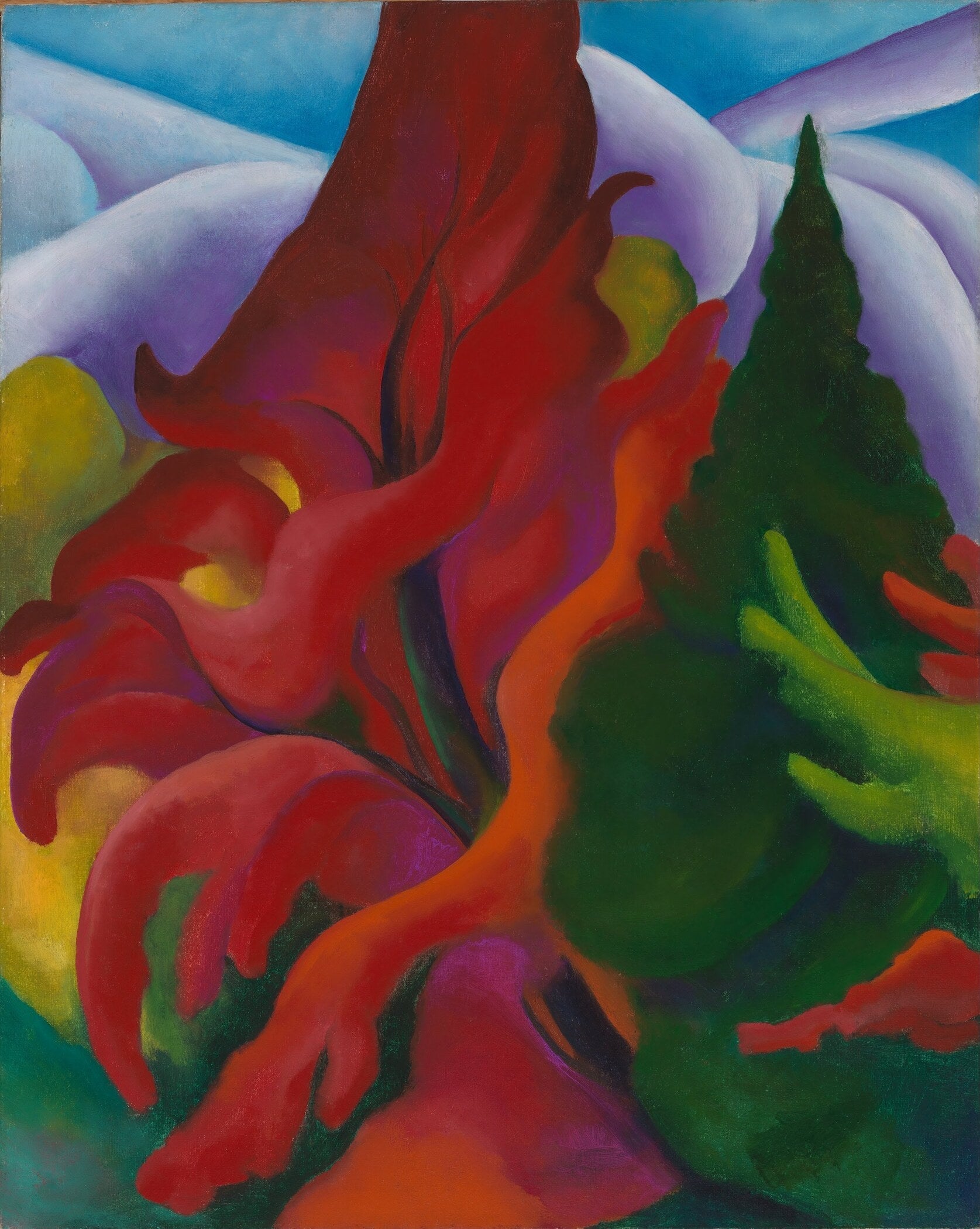 Georgia O'Keeffe — Trees in Autumn | Fine Art Print - 9ArtPrints
