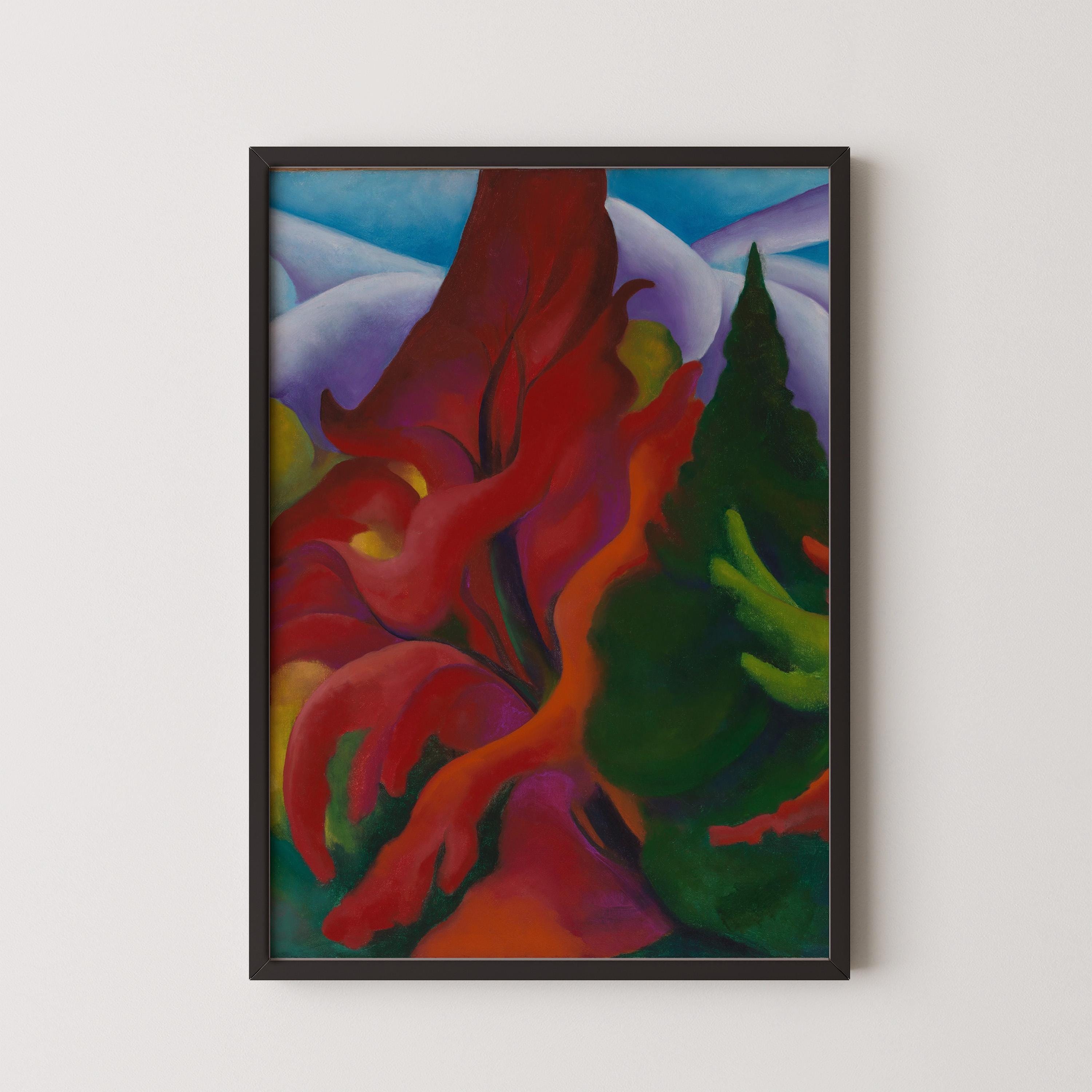 Georgia O'Keeffe - Trees in Autumn | The Astonishing Painting in Glorious Giclee Print