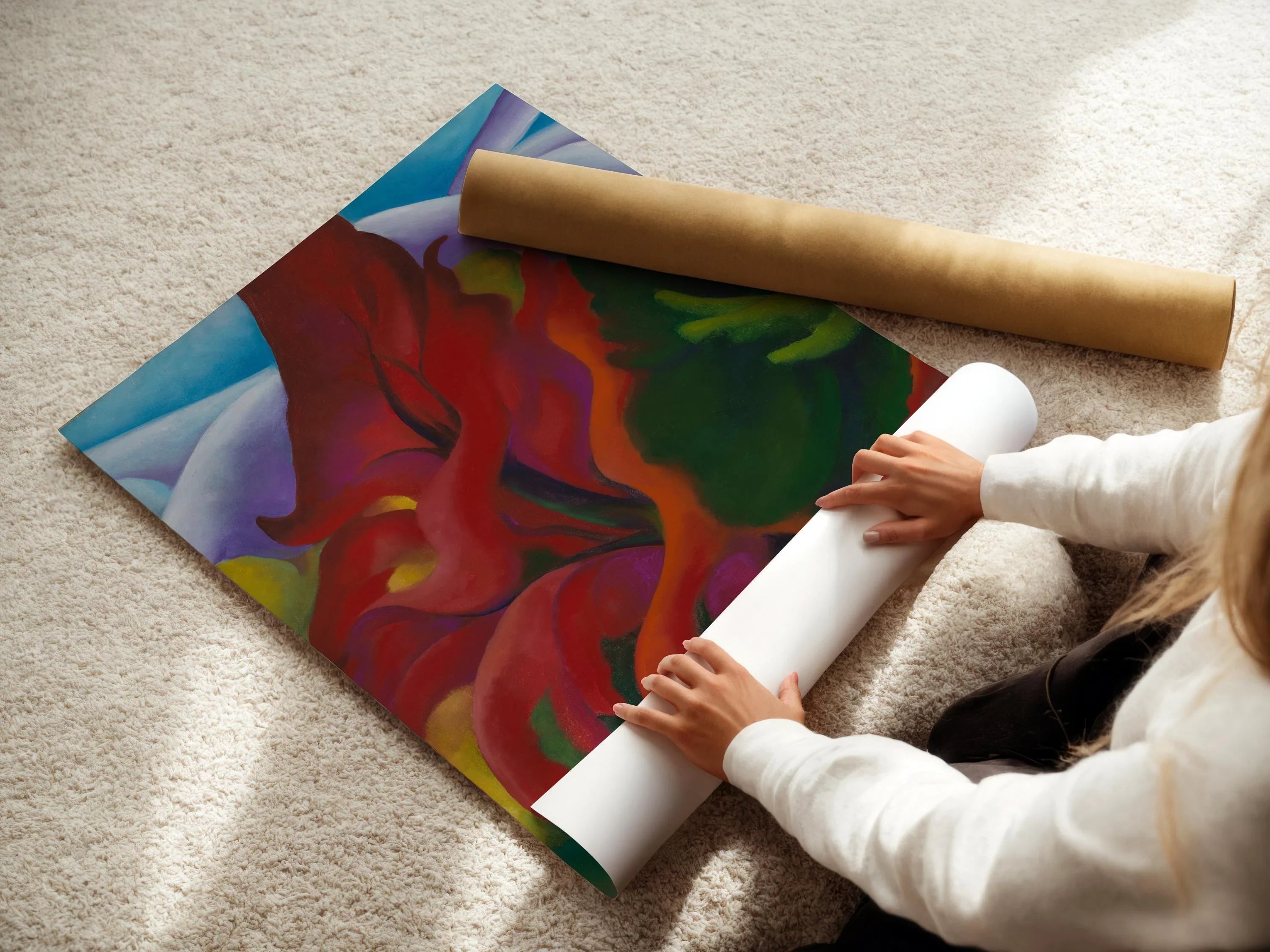 Georgia O'Keeffe - Trees in Autumn | The Astonishing Painting in Glorious Giclee Print