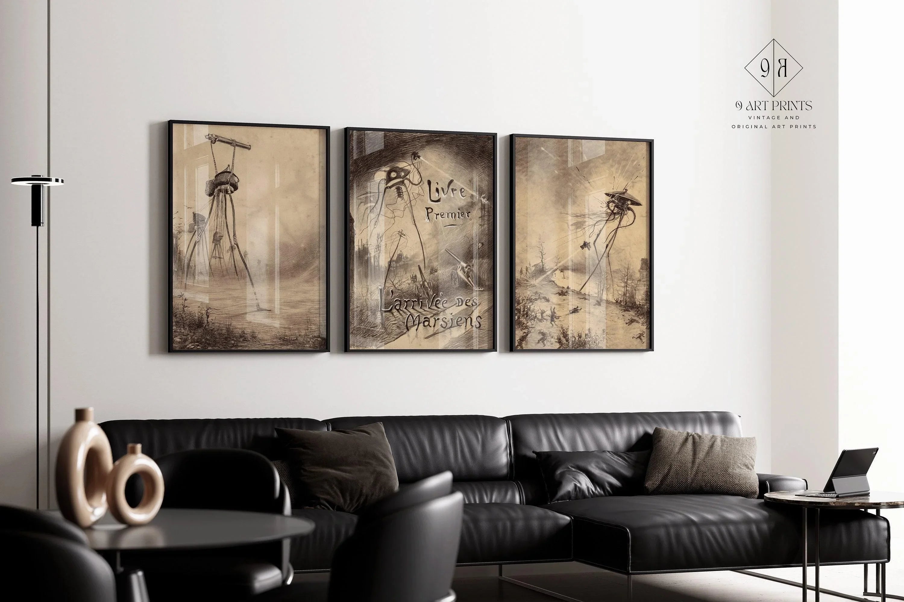 Guillermo Correa - War of the Worlds| Vintage Sci Fi Illustration Posters available framed - 9ArtPrints