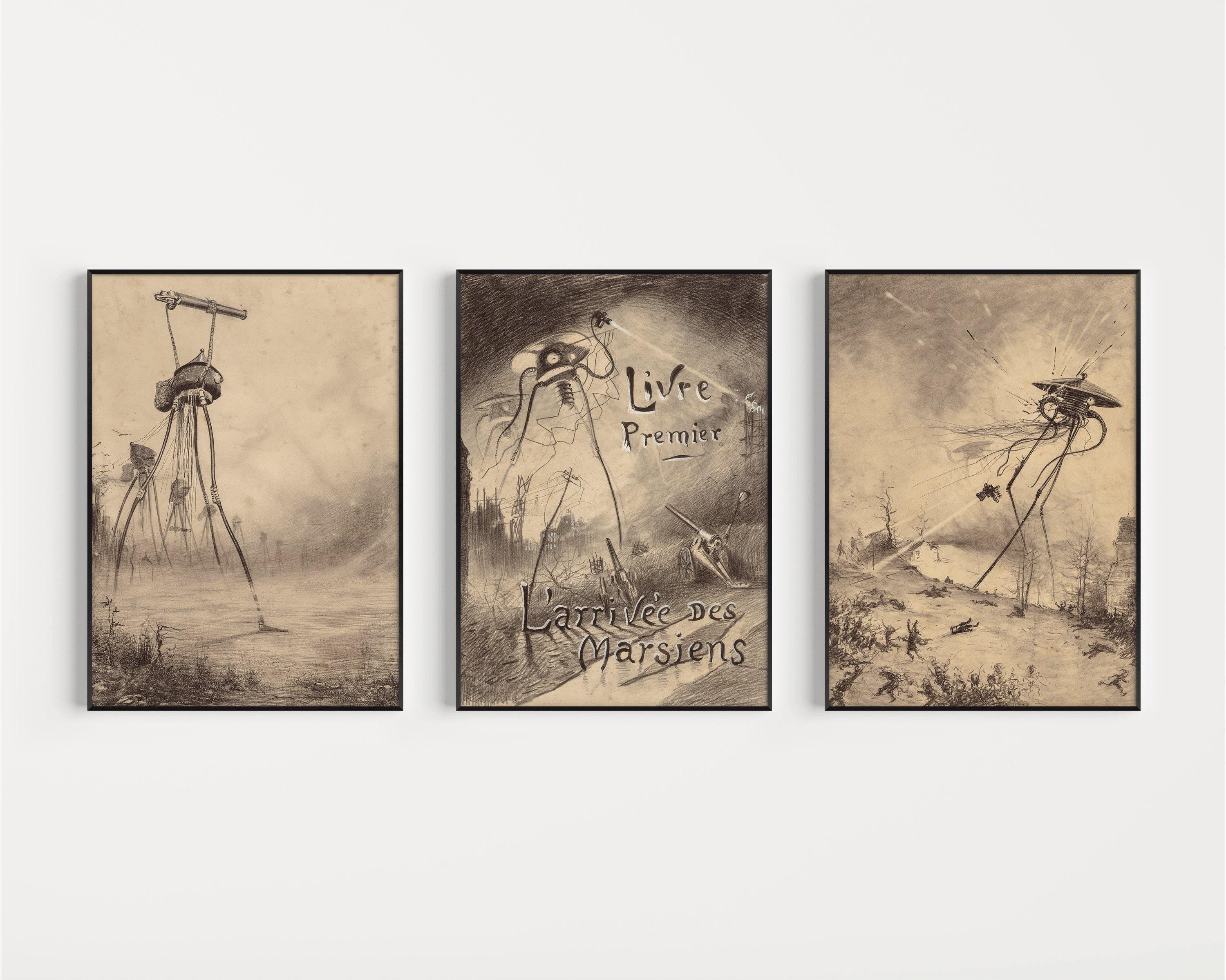 Guillermo Correa - War of the Worlds| Vintage Sci Fi Illustration Posters available framed - 9ArtPrints