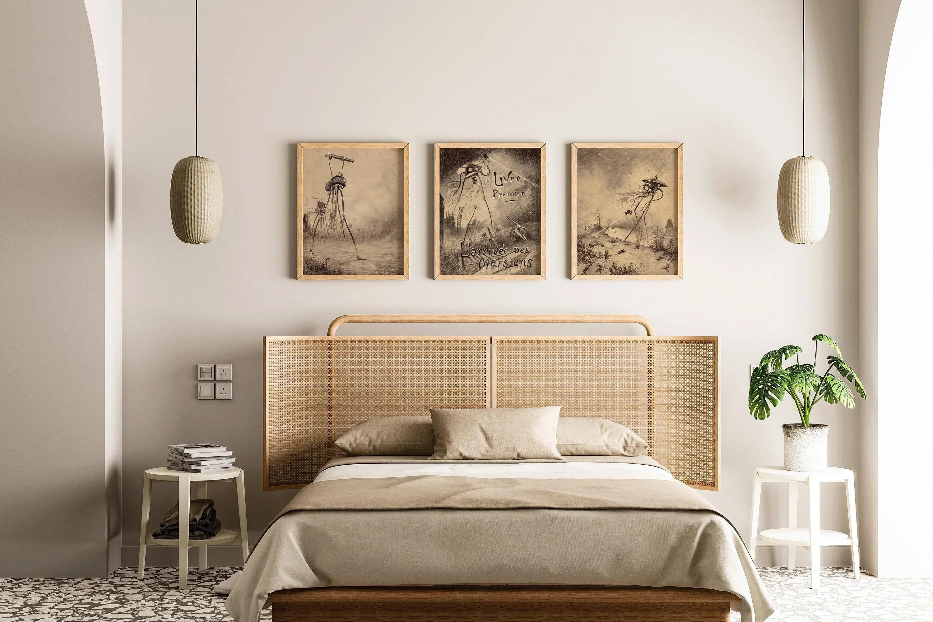 Guillermo Correa - War of the Worlds| Vintage Sci Fi Illustration Posters available framed - 9ArtPrints