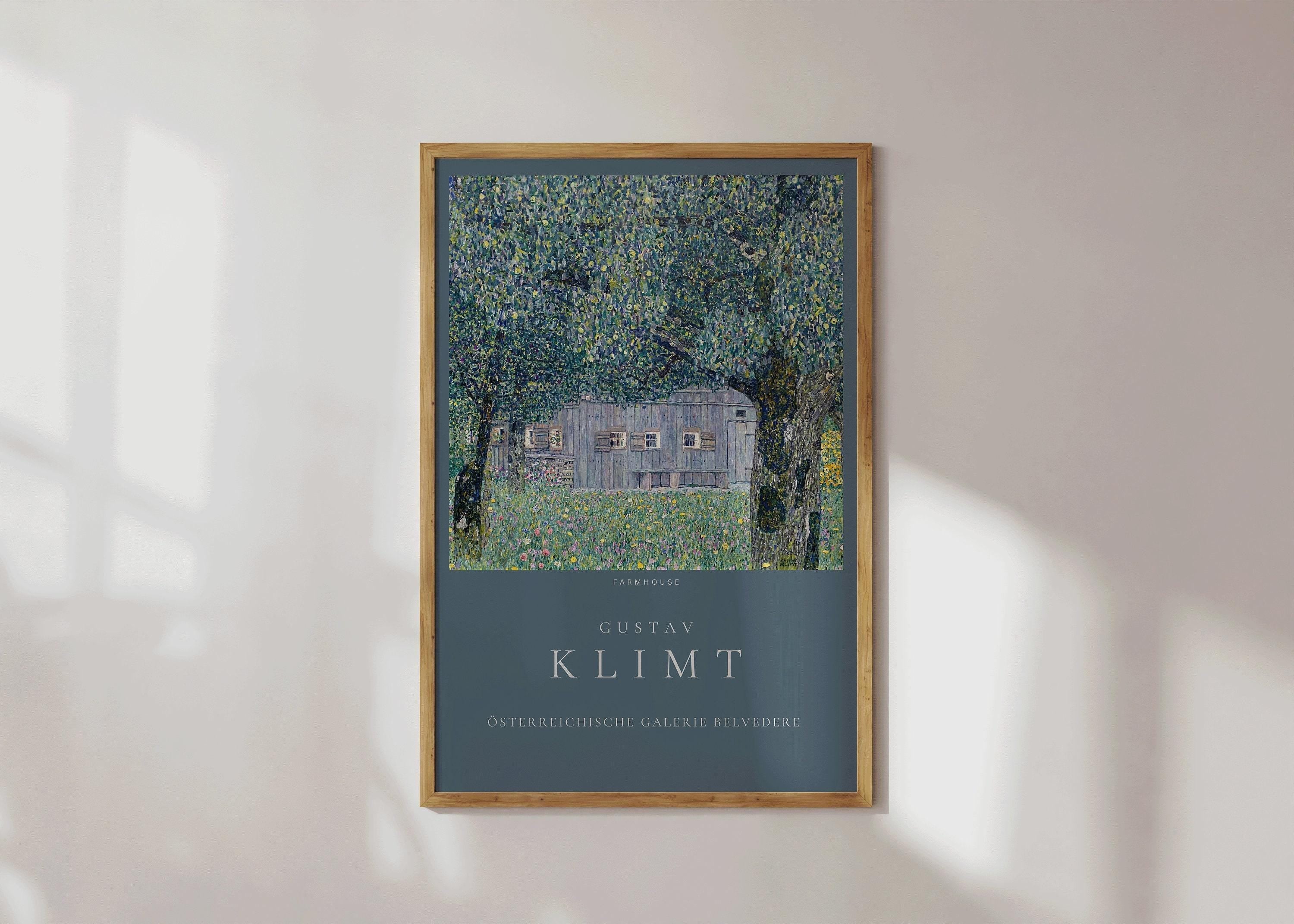 Gustav Klimt - Farmhouse | Famous Vintage Painting