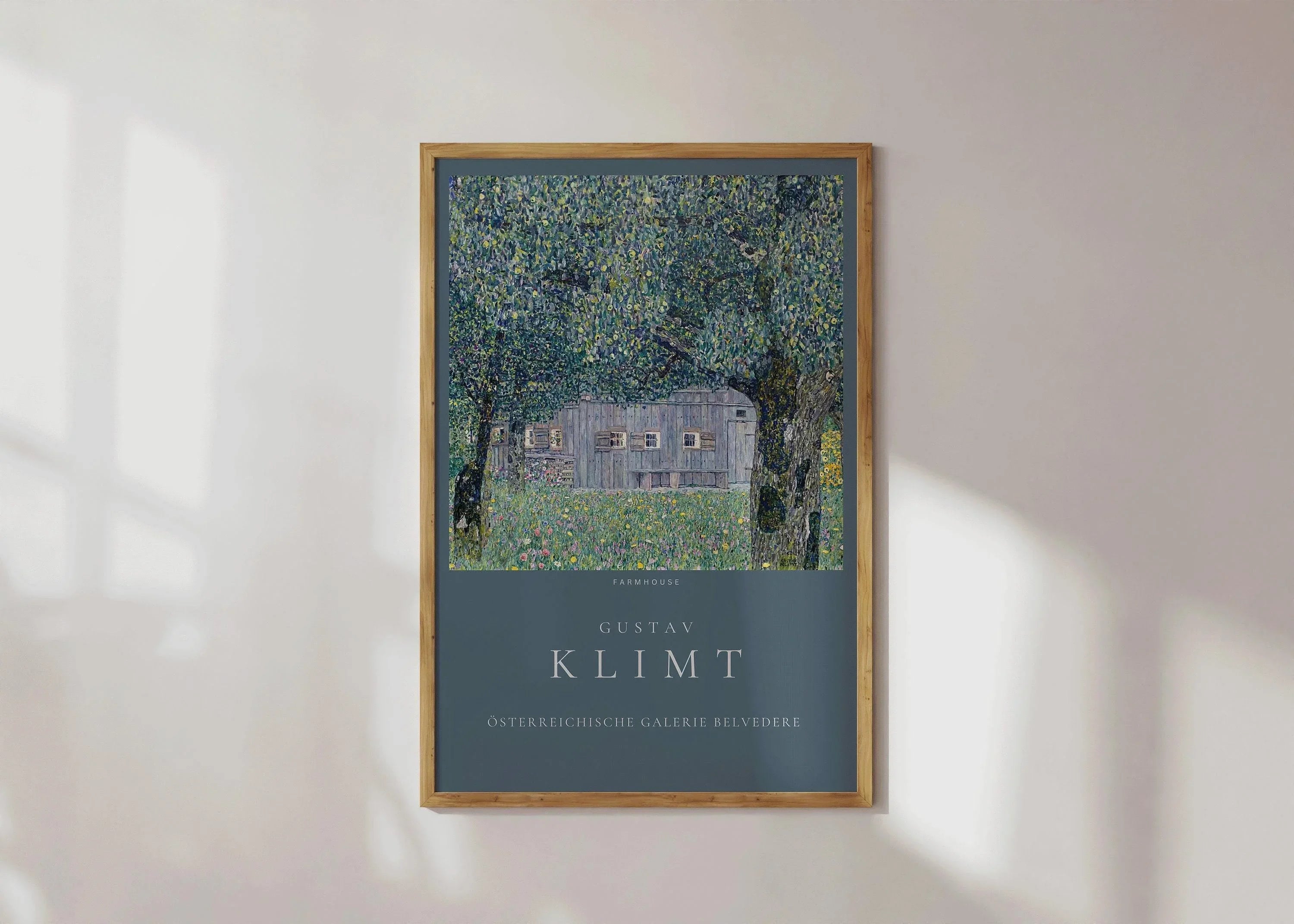 Gustav Klimt - Farmhouse | Famous Vintage Painting