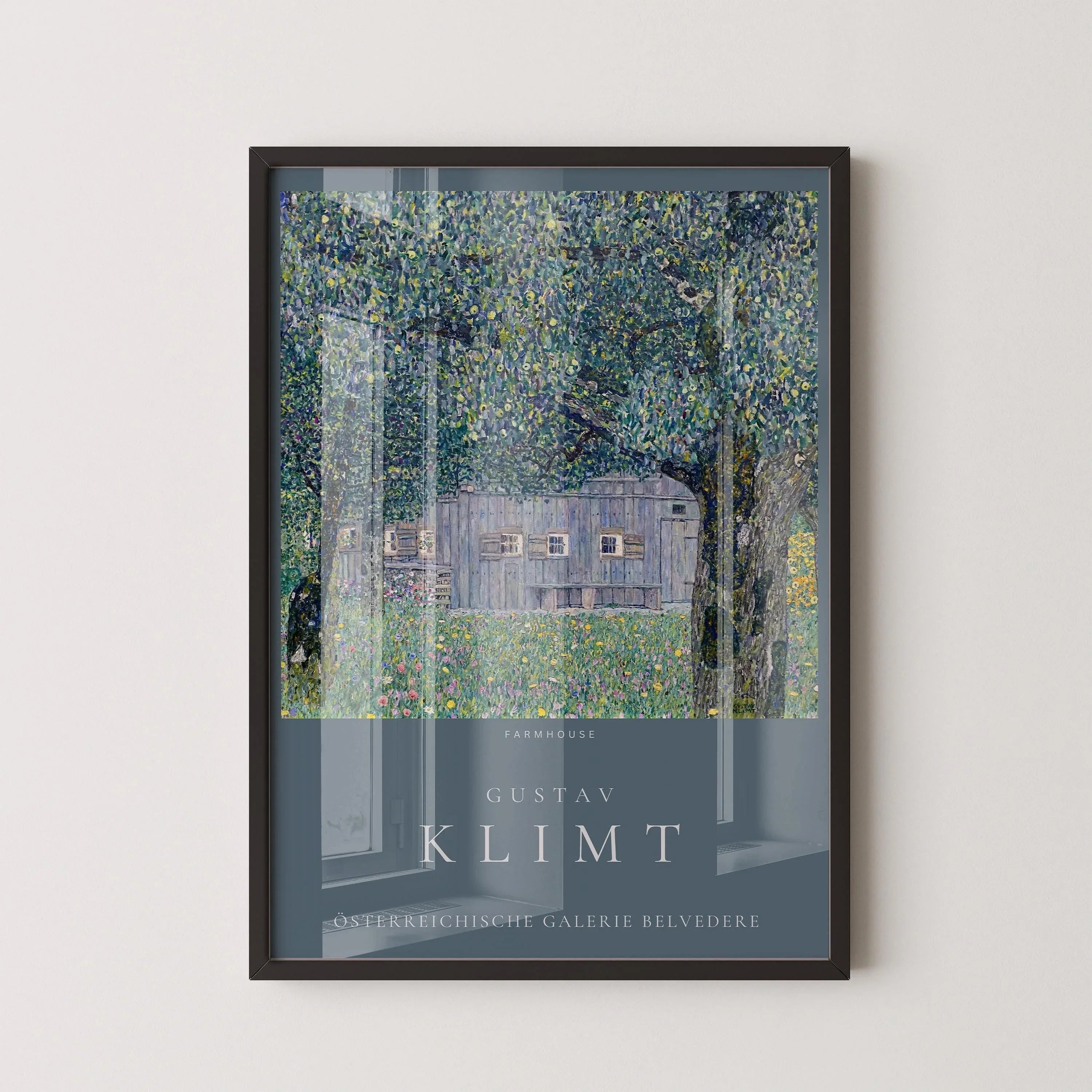 Gustav Klimt - Farmhouse | Famous Vintage Painting