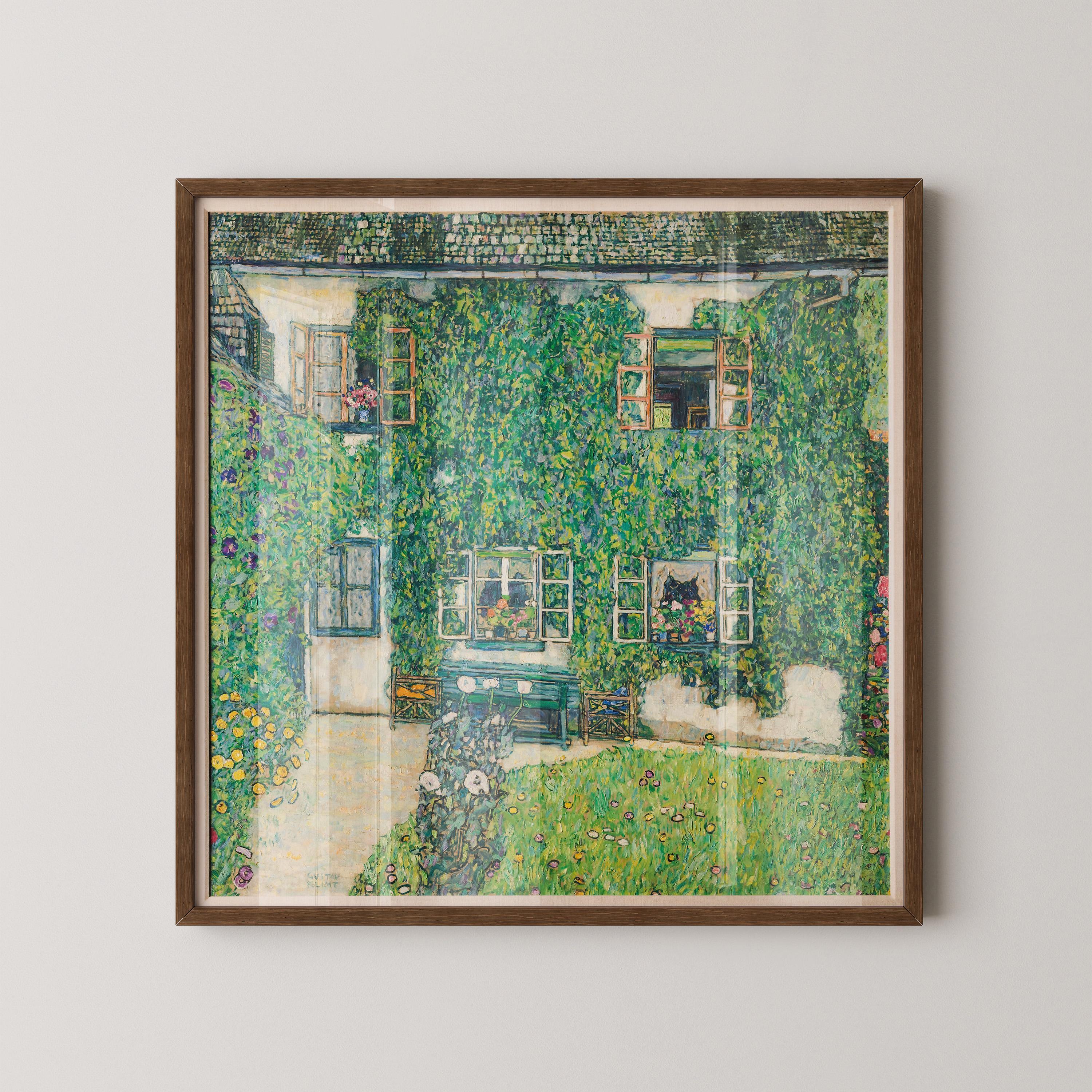 Gustav Klimt - Forester Garden | The Legendary Vintage Painting in Green (available handframed or unframed) 1x1 - 9ArtPrints