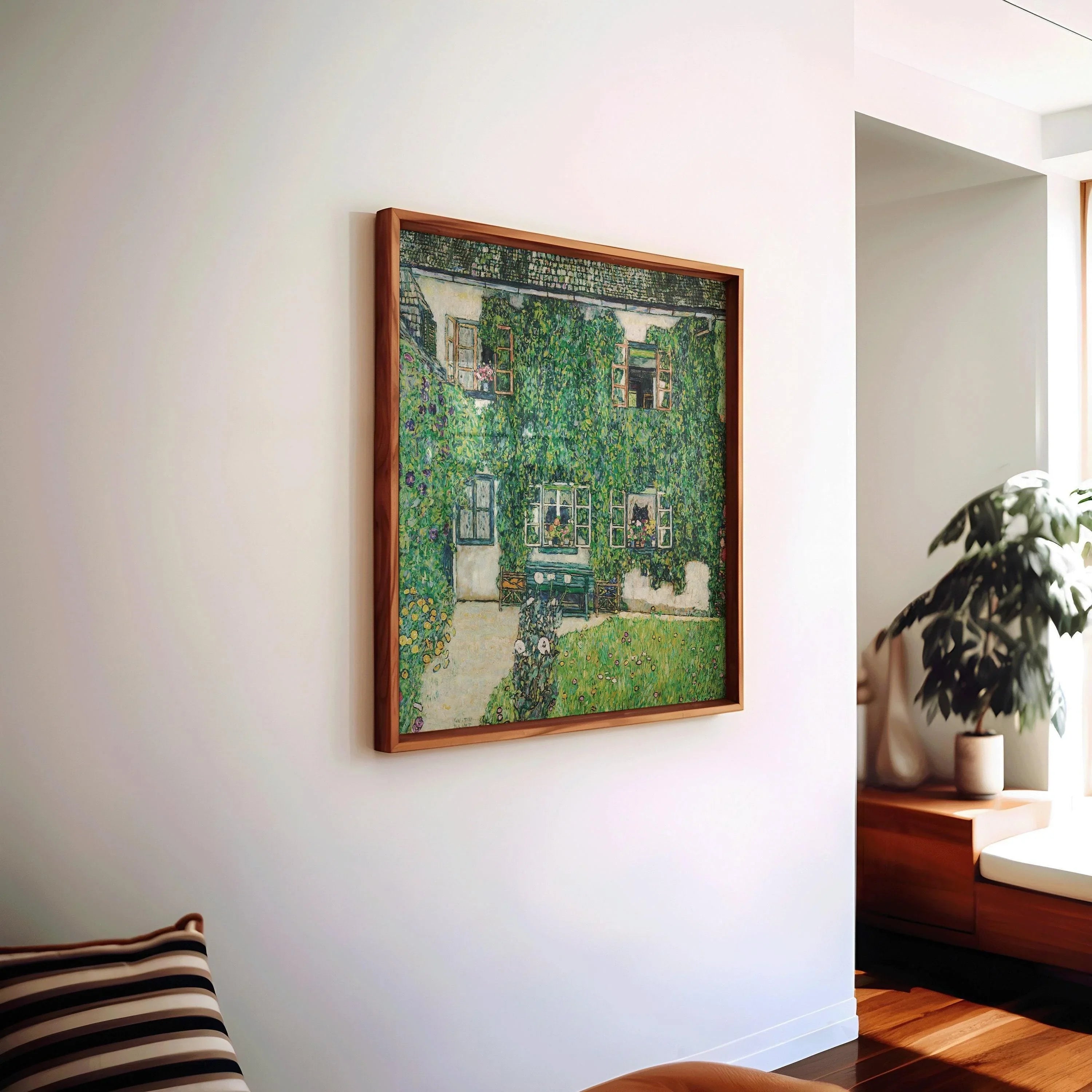 Gustav Klimt - Forester Garden | The Legendary Vintage Painting in Green (available handframed or unframed) 1x1 - 9ArtPrints