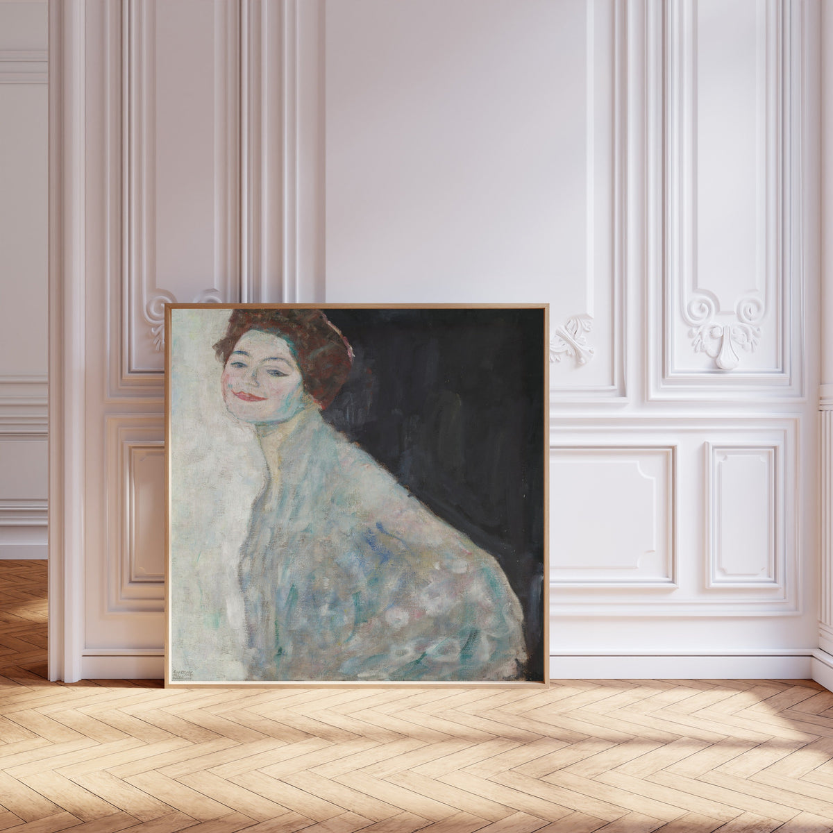 Gustav Klimt — Lady in White | Fine Art Print - 9ArtPrints