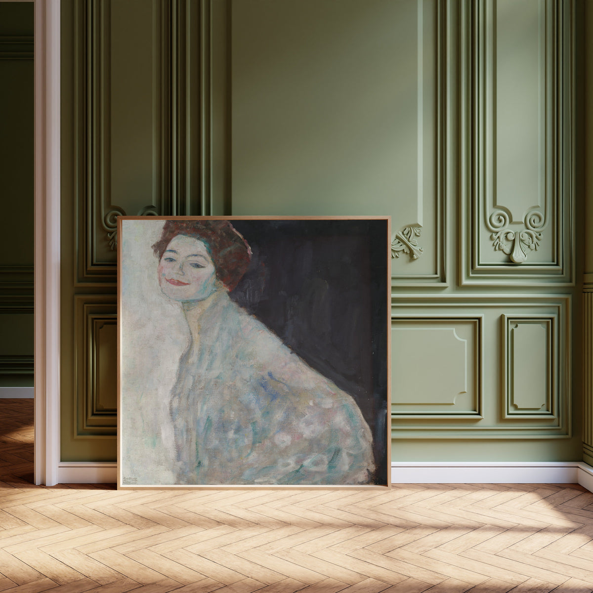Gustav Klimt — Lady in White | Fine Art Print - 9ArtPrints