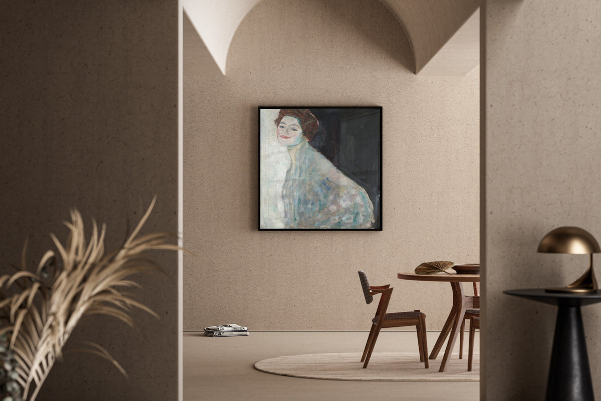 Gustav Klimt — Lady in White | Fine Art Print - 9ArtPrints