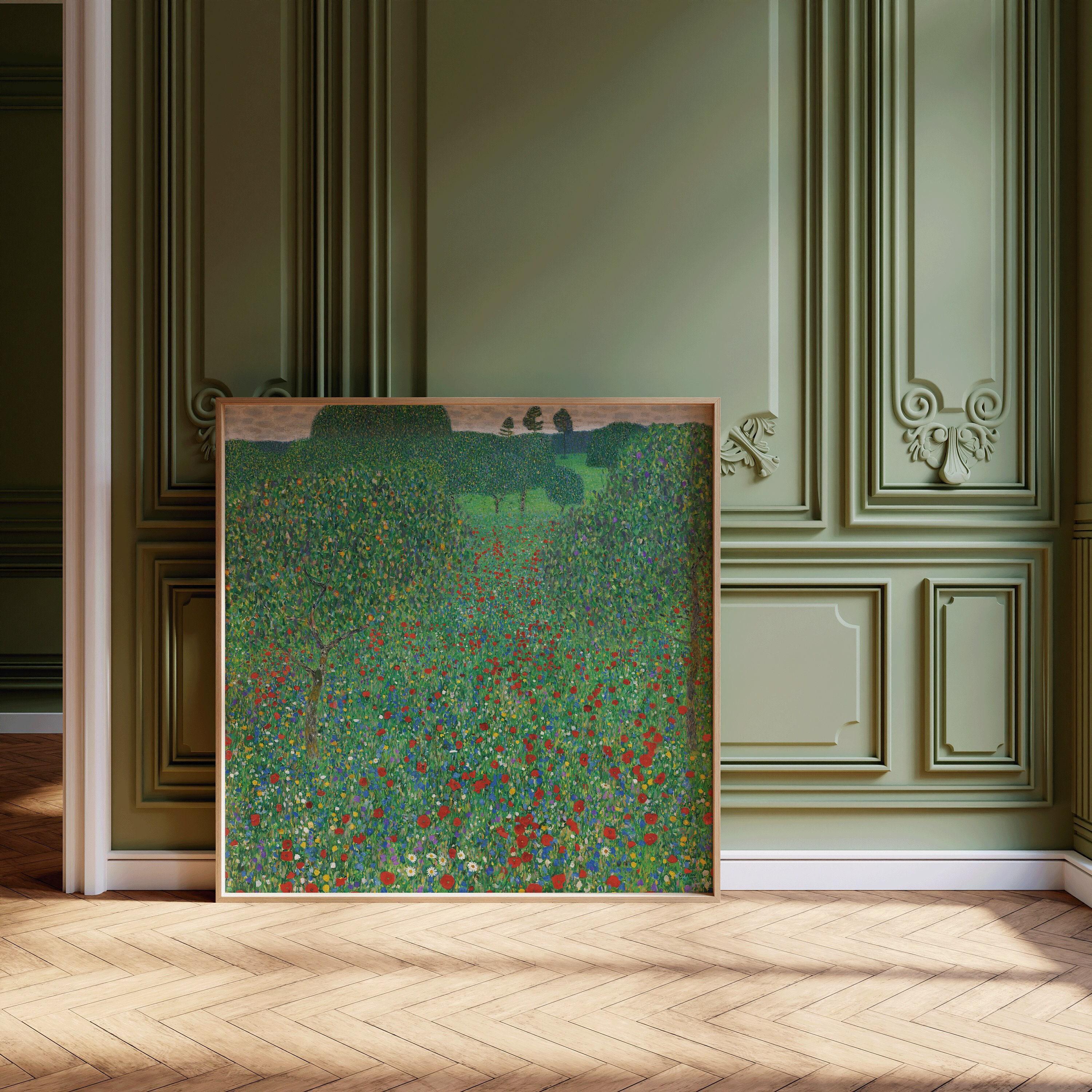 Gustav Klimt - Poppies | Famous Vintage Painting (available handframed or unframed) 1x1 - 9ArtPrints