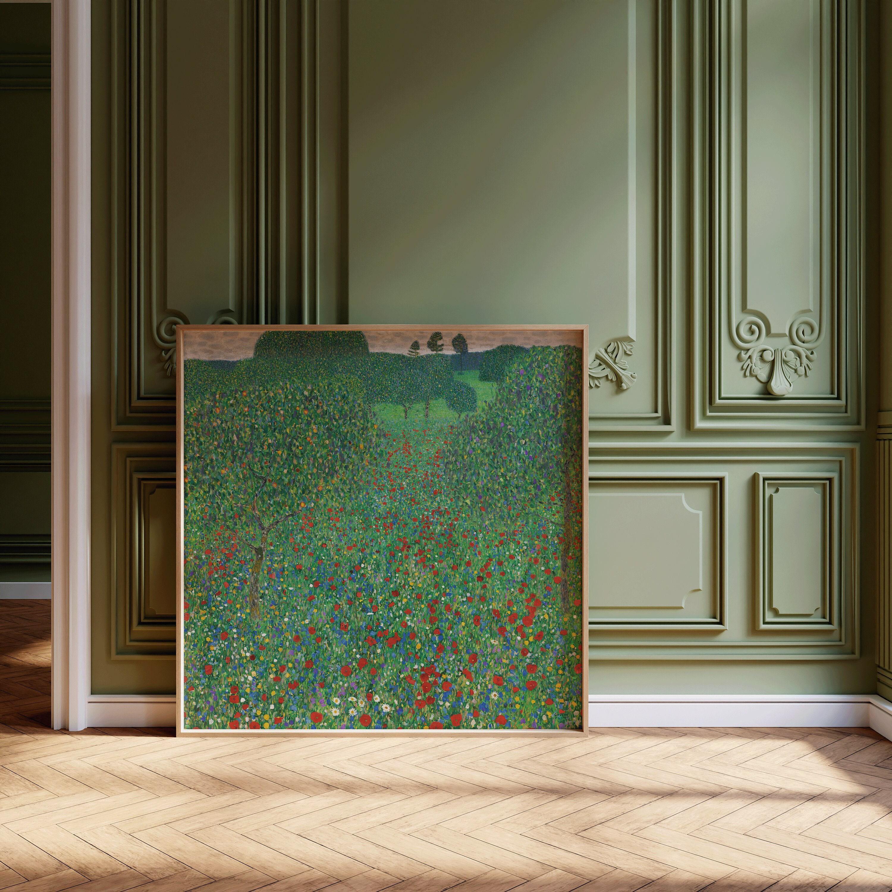 Gustav Klimt - Poppies | Famous Vintage Painting (available handframed or unframed) 1x1 - 9ArtPrints