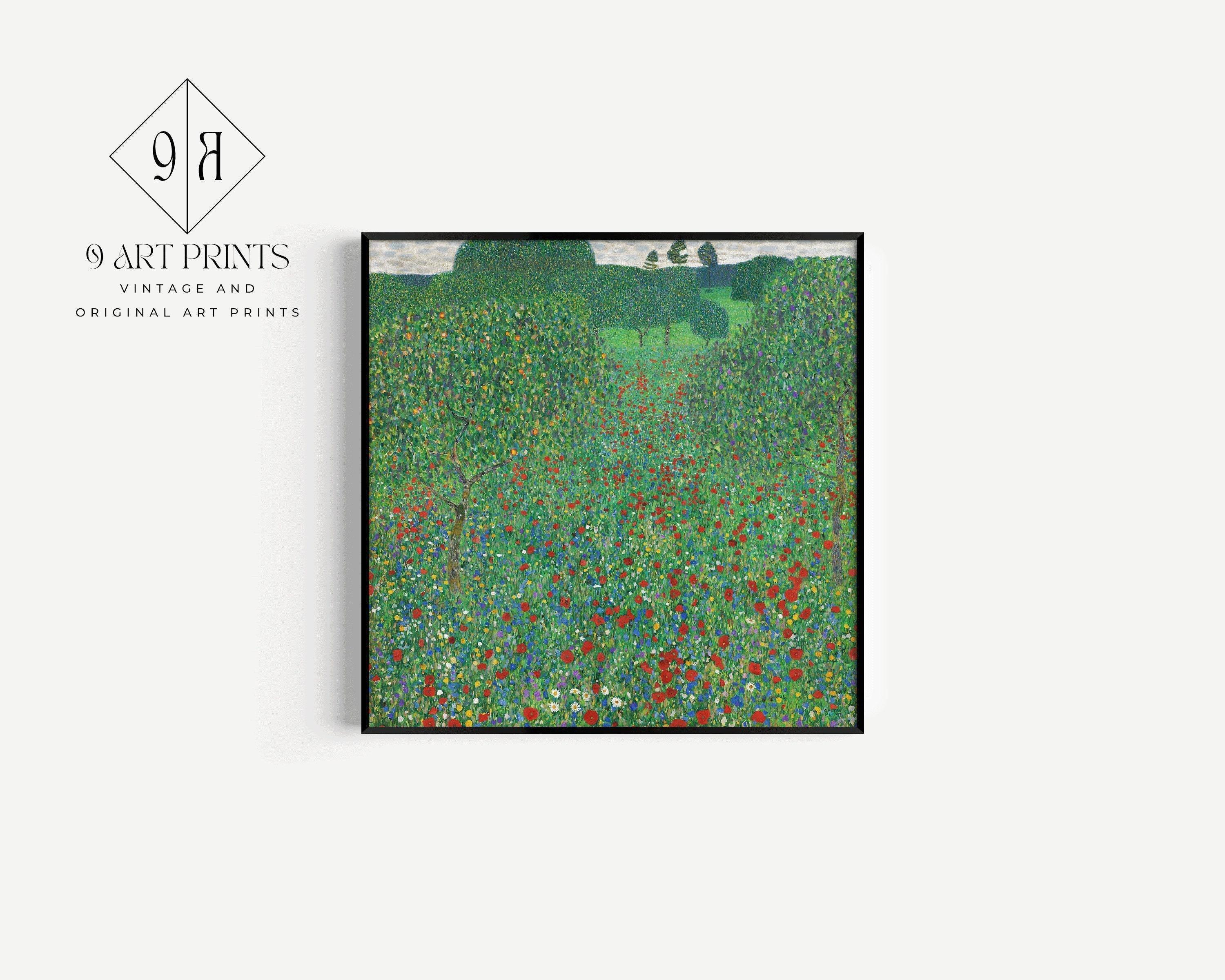 Gustav Klimt - Poppies | Famous Vintage Painting (available handframed or unframed) 1x1 - 9ArtPrints
