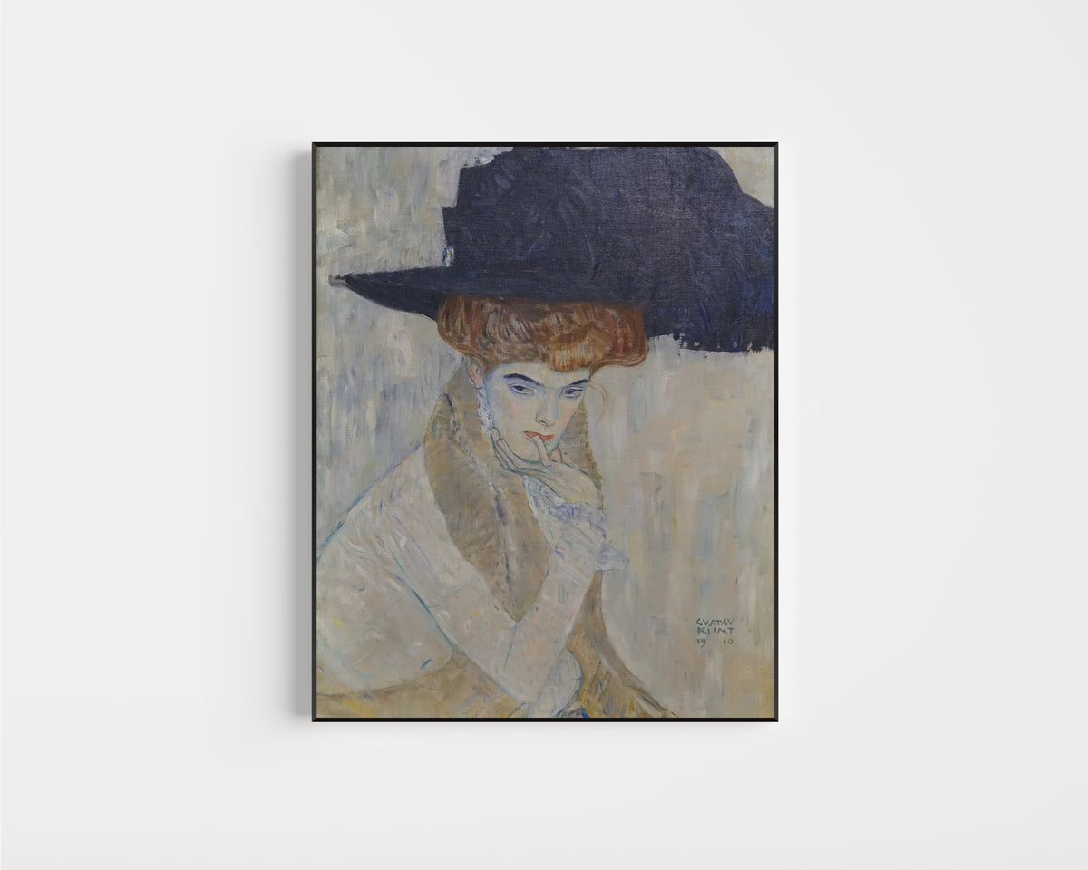 Gustav Klimt — The Black Feathered Hat | Fine Art Print